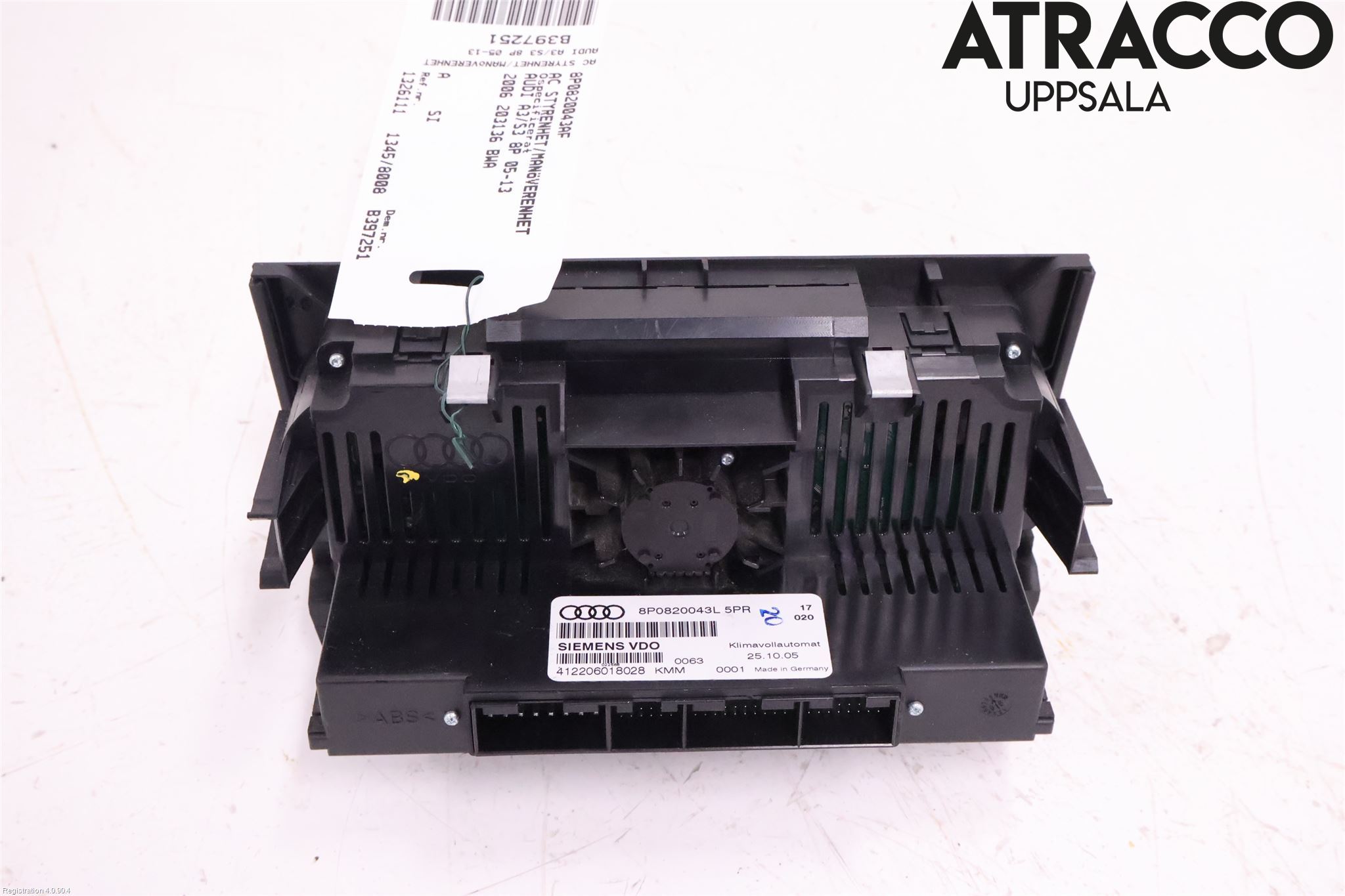 Audi A3/S3 05-13 Varme Ac Betjening-Display