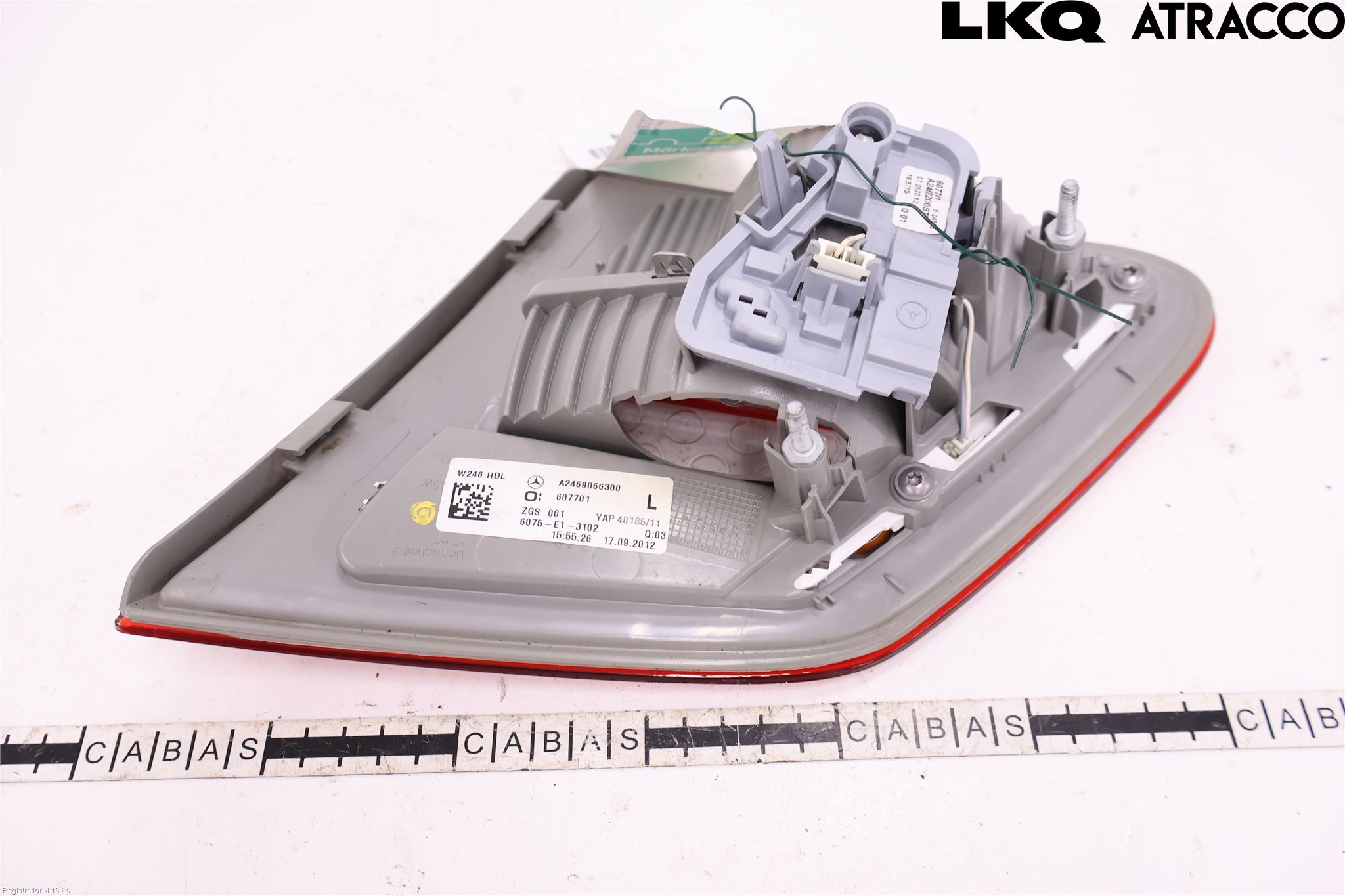 Mercedes-Benz MB B-KLASS (W246/W242) 12-19 Baklykt Venstre  På Luke(Indre