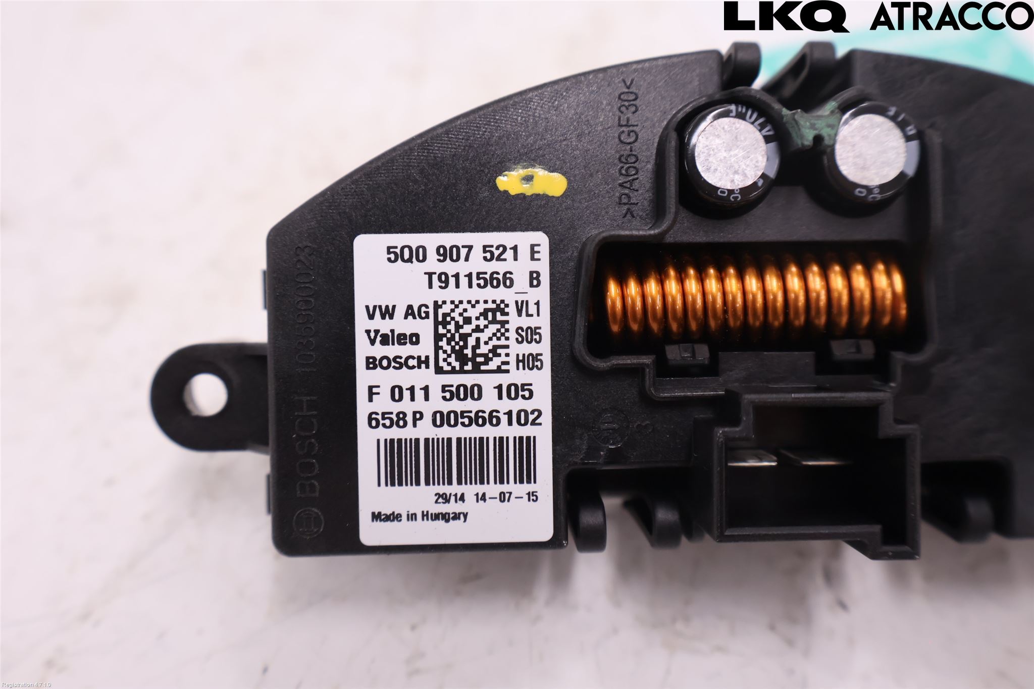 Volkswagen VW GOLF / E-GOLF VII 13-20 Varmeapparat Viftemotstand