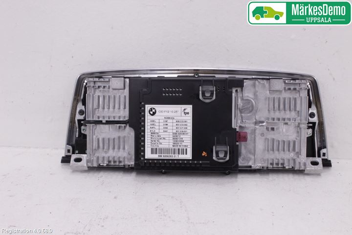 BMW 6 F12/F13 10-18 Instr Skjerm Dvd-Gps-Ac-Tlf