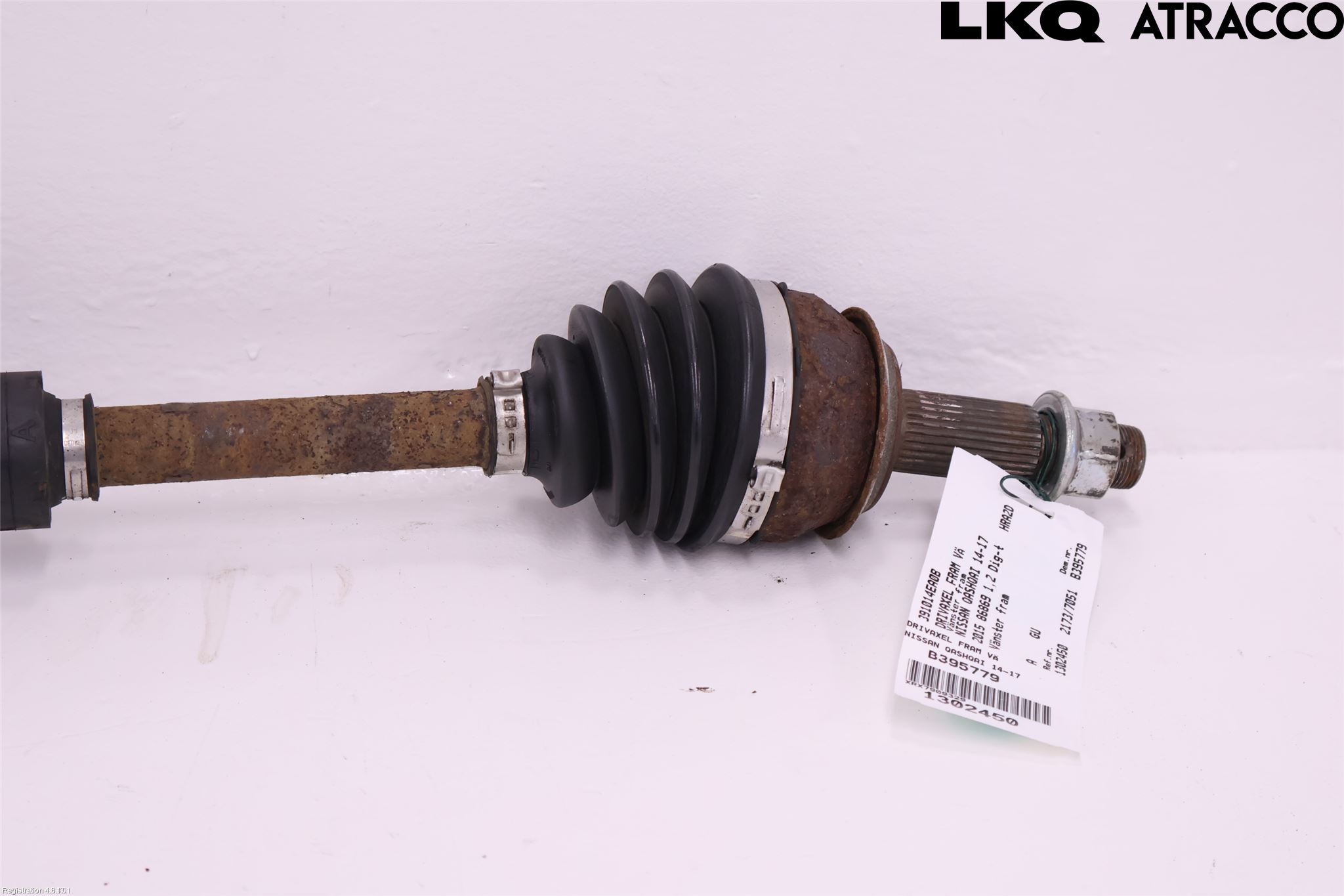 Nissan QASHQAI 14-17 Drivaksel Foran Kompl Venstre