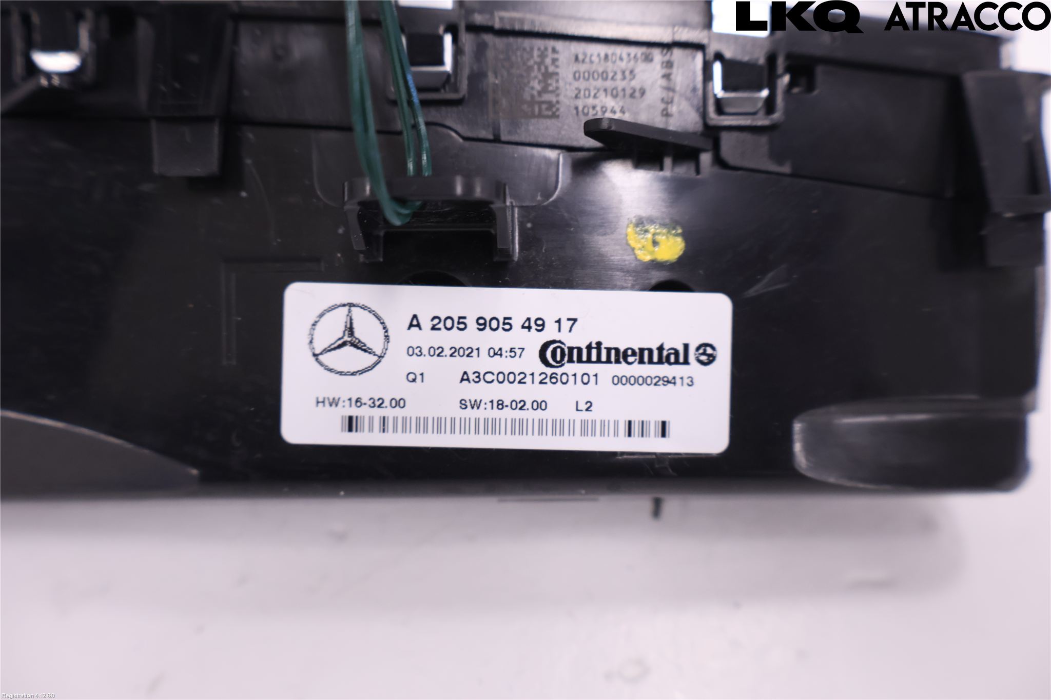 Mercedes-Benz MB EQC (N293) 20- Varme Ac Betjening-Display