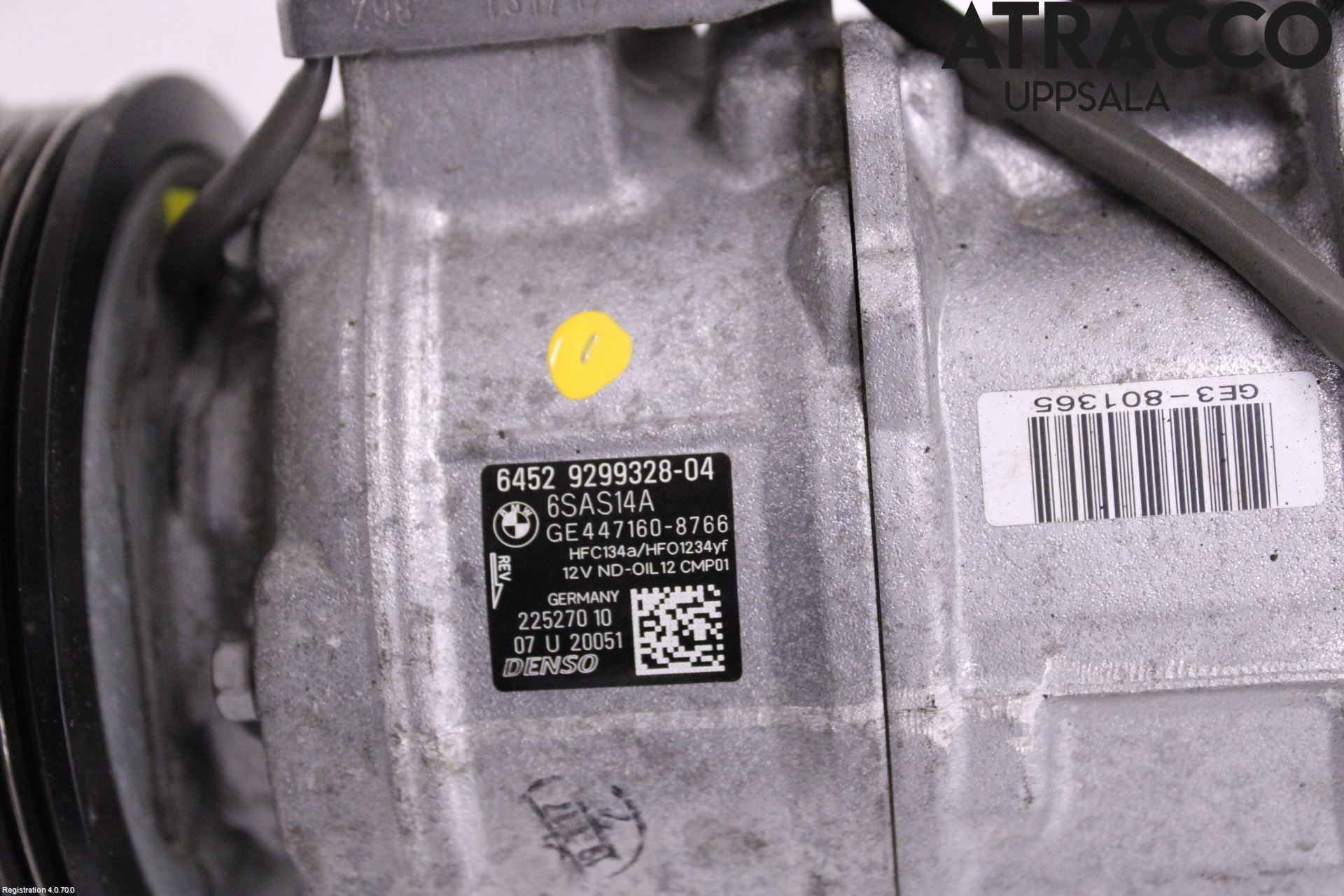 BMW 3 GT F34 13-19 Varme Ac Kompressor