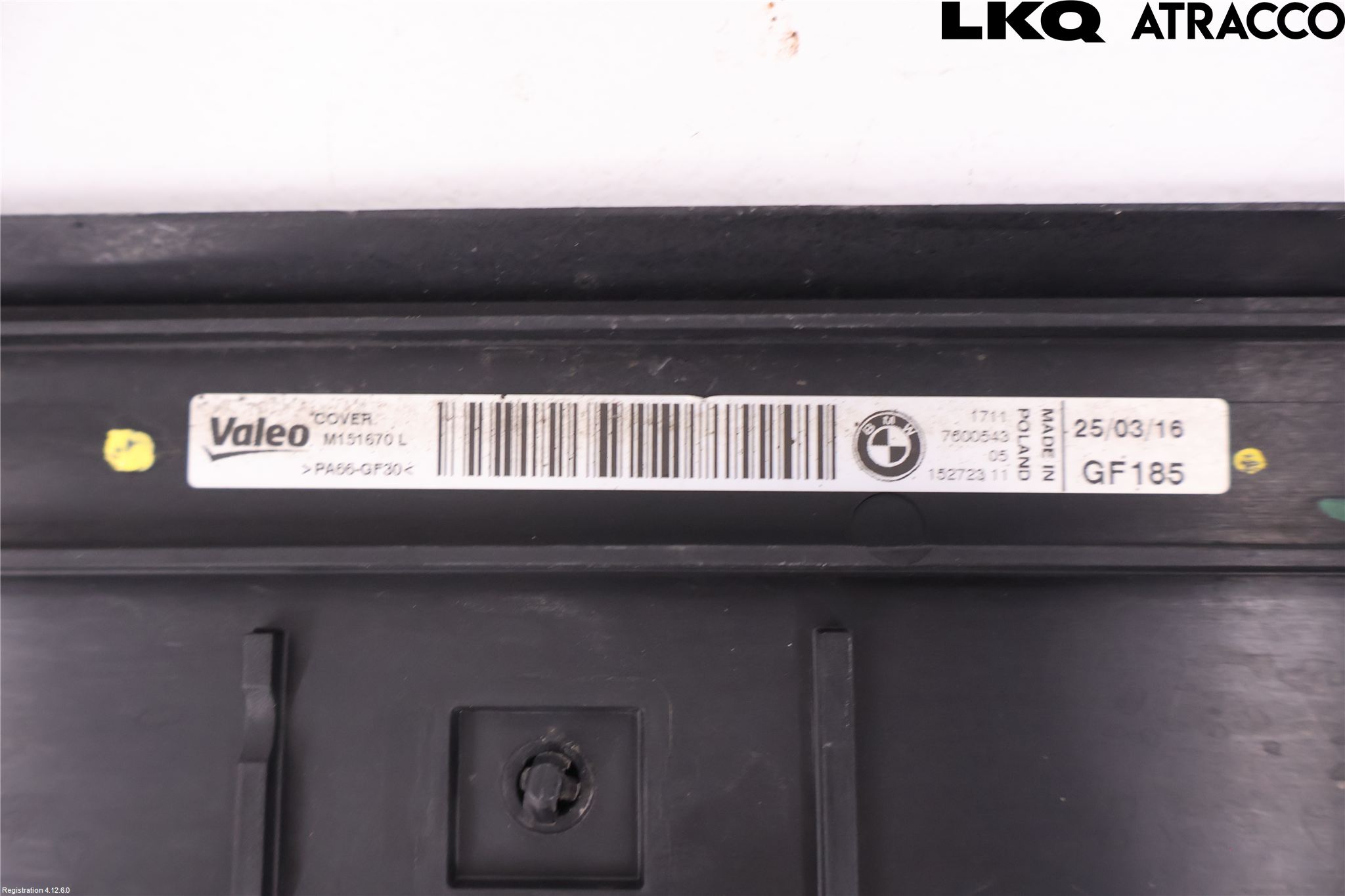 BMW 3 F30/F31/F80 12-19 Radiator Feste - Ramme - Bjelk