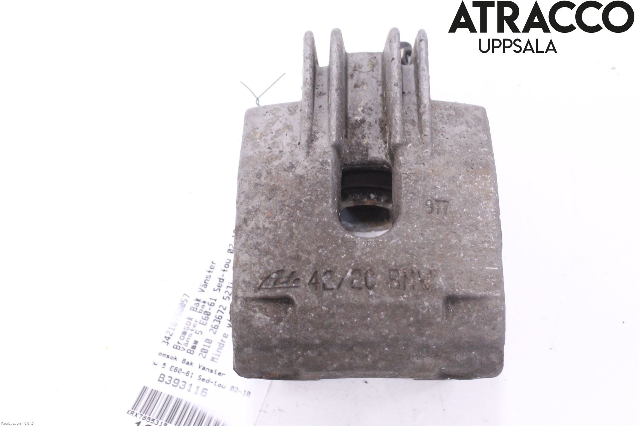 BMW 5 E60/61 Sed/Tou 02-10 Bremsecaliper Bak Venstre