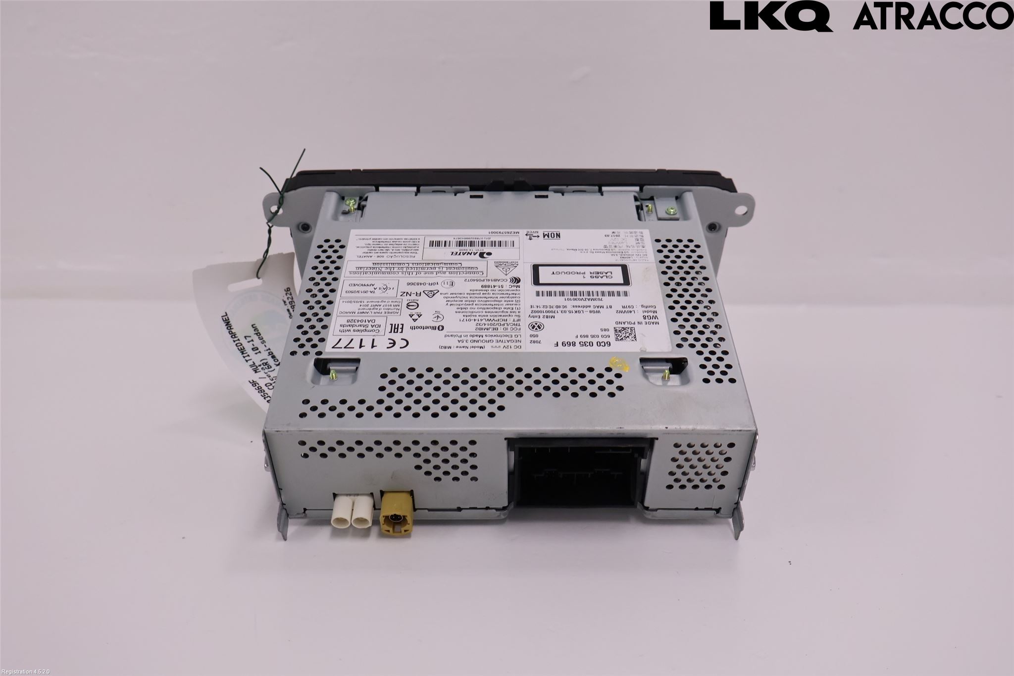 Volkswagen VW POLO 10-17 Stereo Radio Med Cd