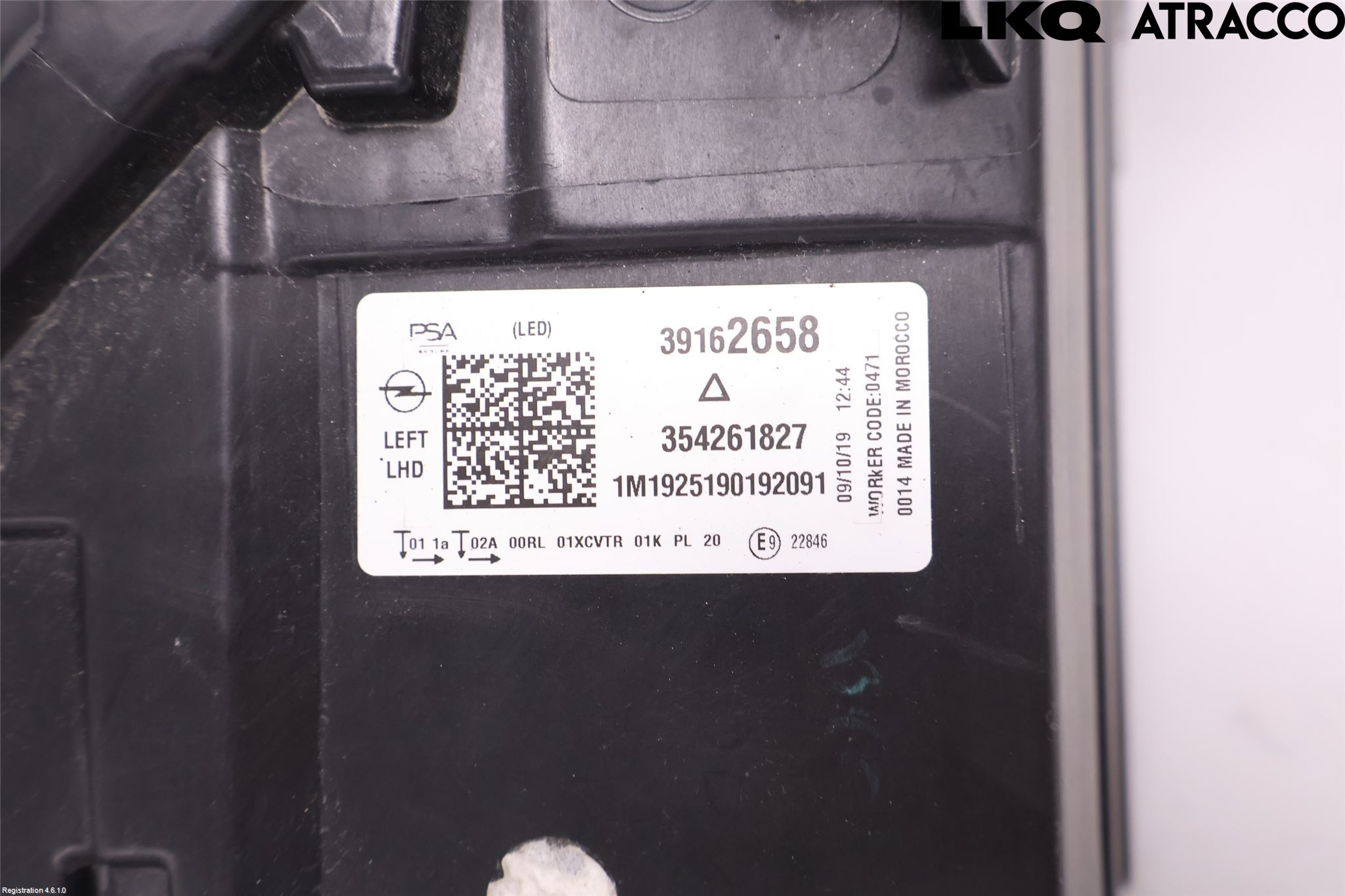 Opel CORSA F, CORSA-E 20- Frontlykt Venstre