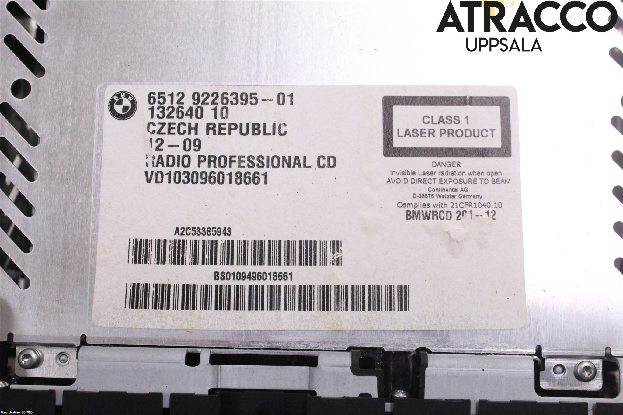 BMW 3 E90/91 SED/TOU 05-12 Stereo Radio Med Cd