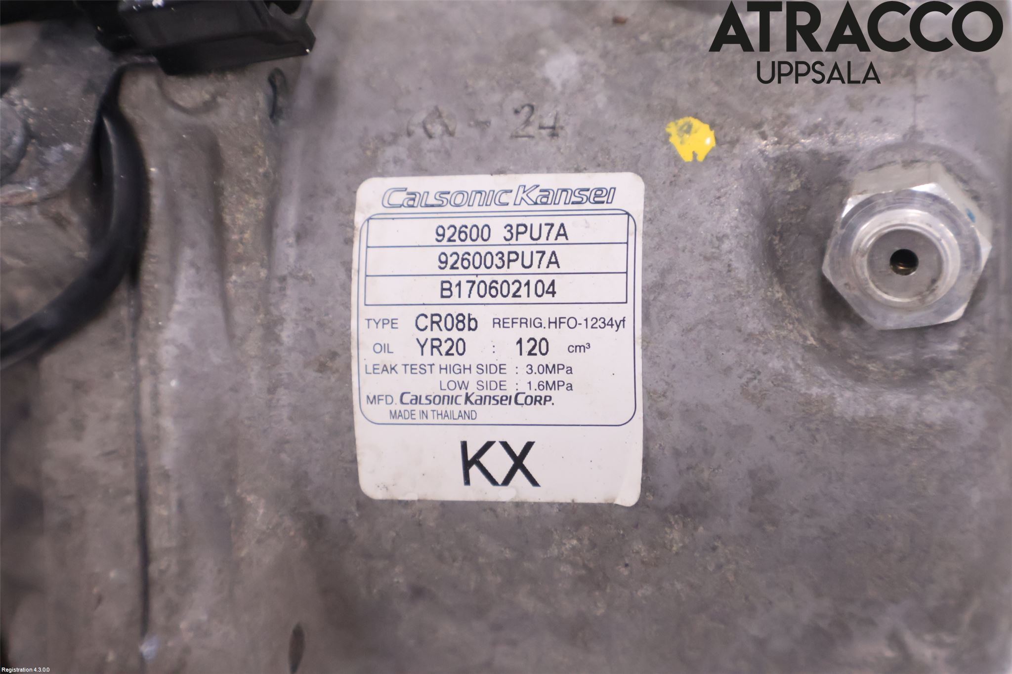 Nissan JUKE 14-19 Varme Ac Kompressor