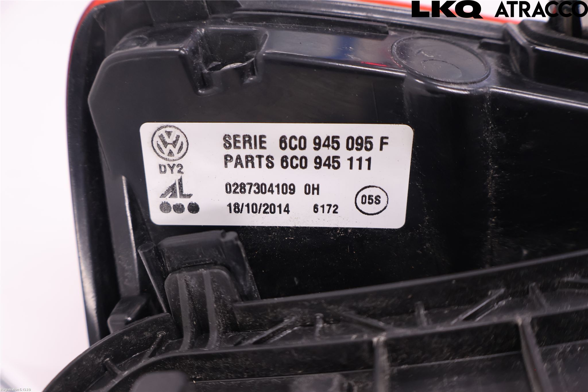 Volkswagen VW POLO 10-17 Baklykt Venstre