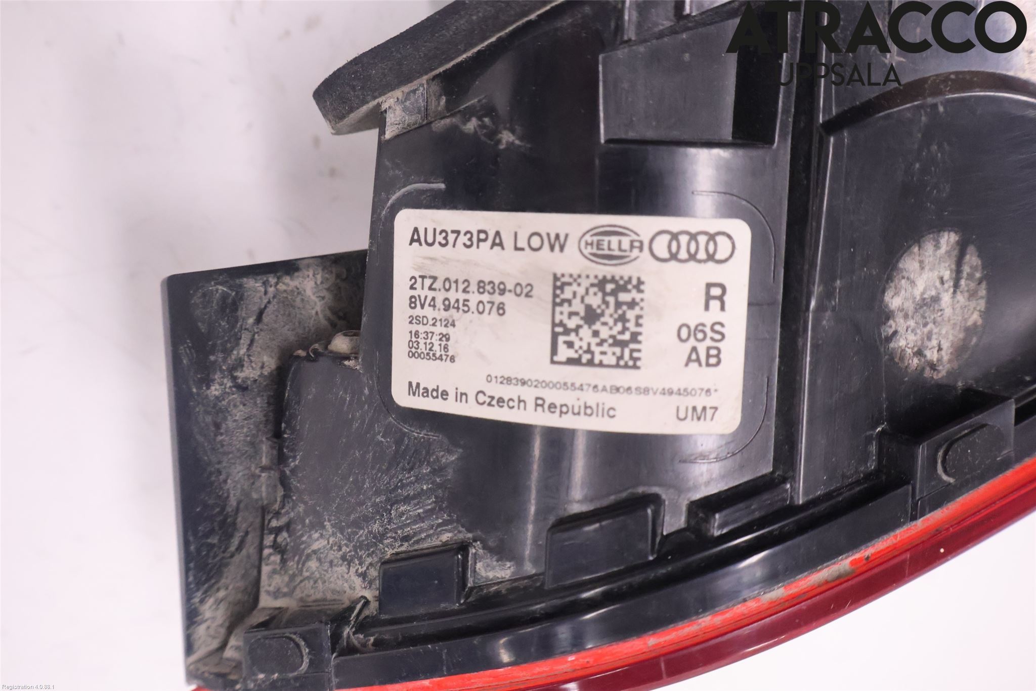 Audi A3/S3 8V 13-20 Baklykt Høyre  På Luke(Indre)