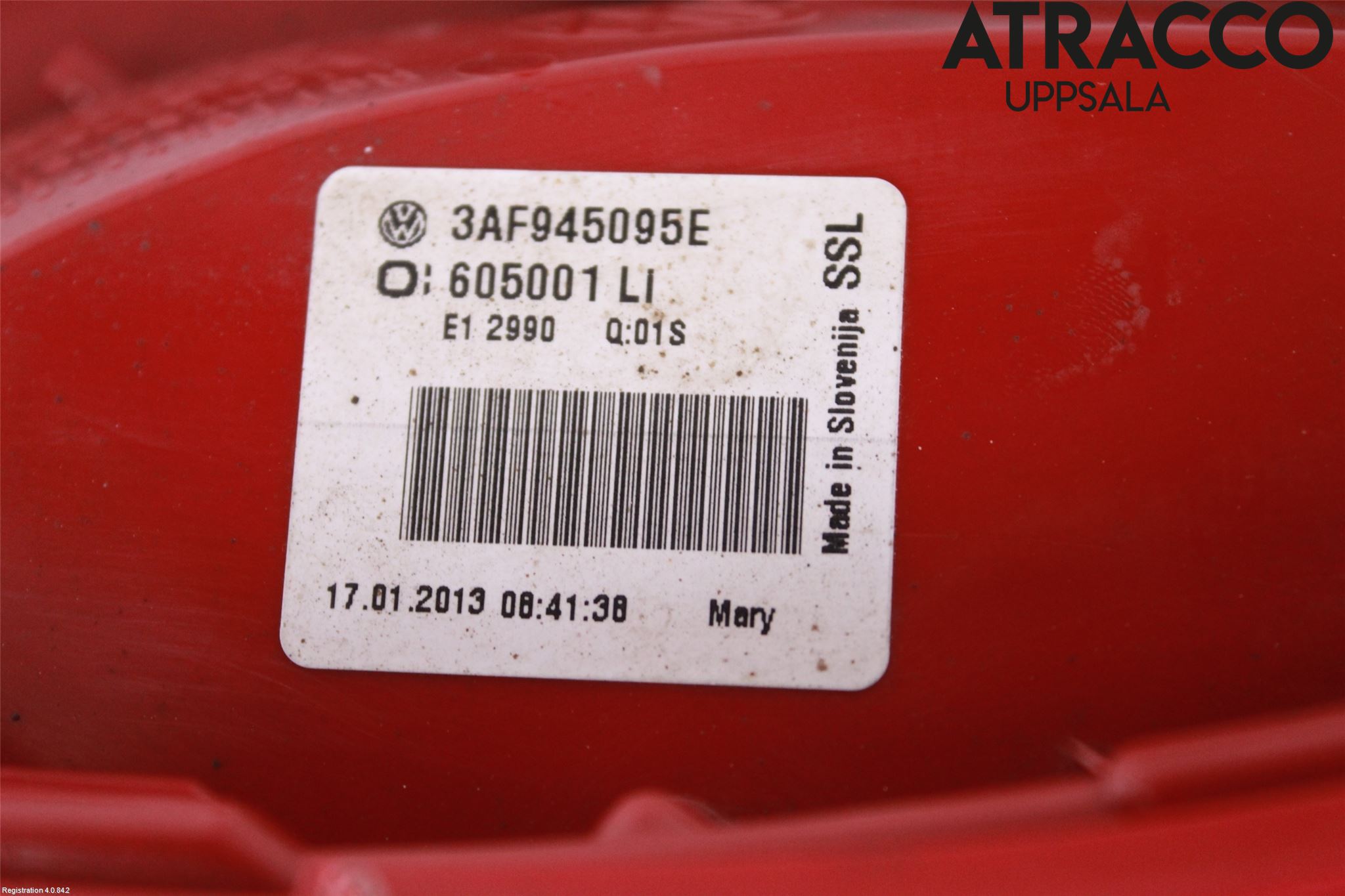 Volkswagen VW PASSAT 11-14 Baklykt Venstre
