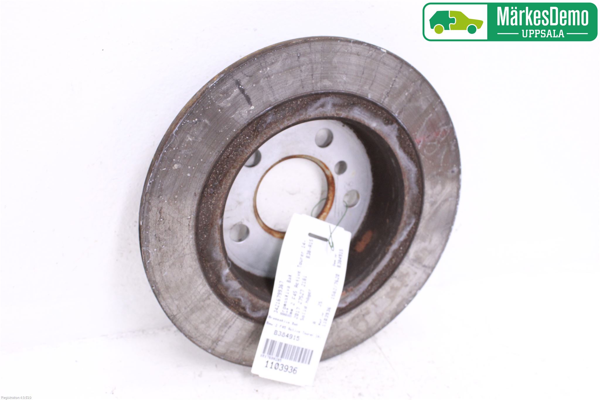 BMW 2 F45 Active Tourer 14-21 Bremseskive Bak
