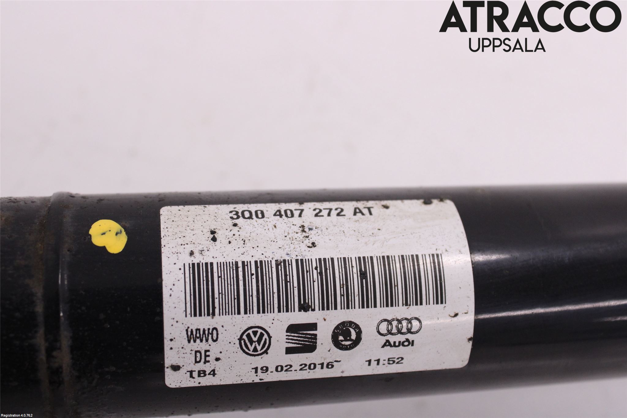 Volkswagen VW PASSAT 15-19 Drivaksel Foran Kompl Høyre