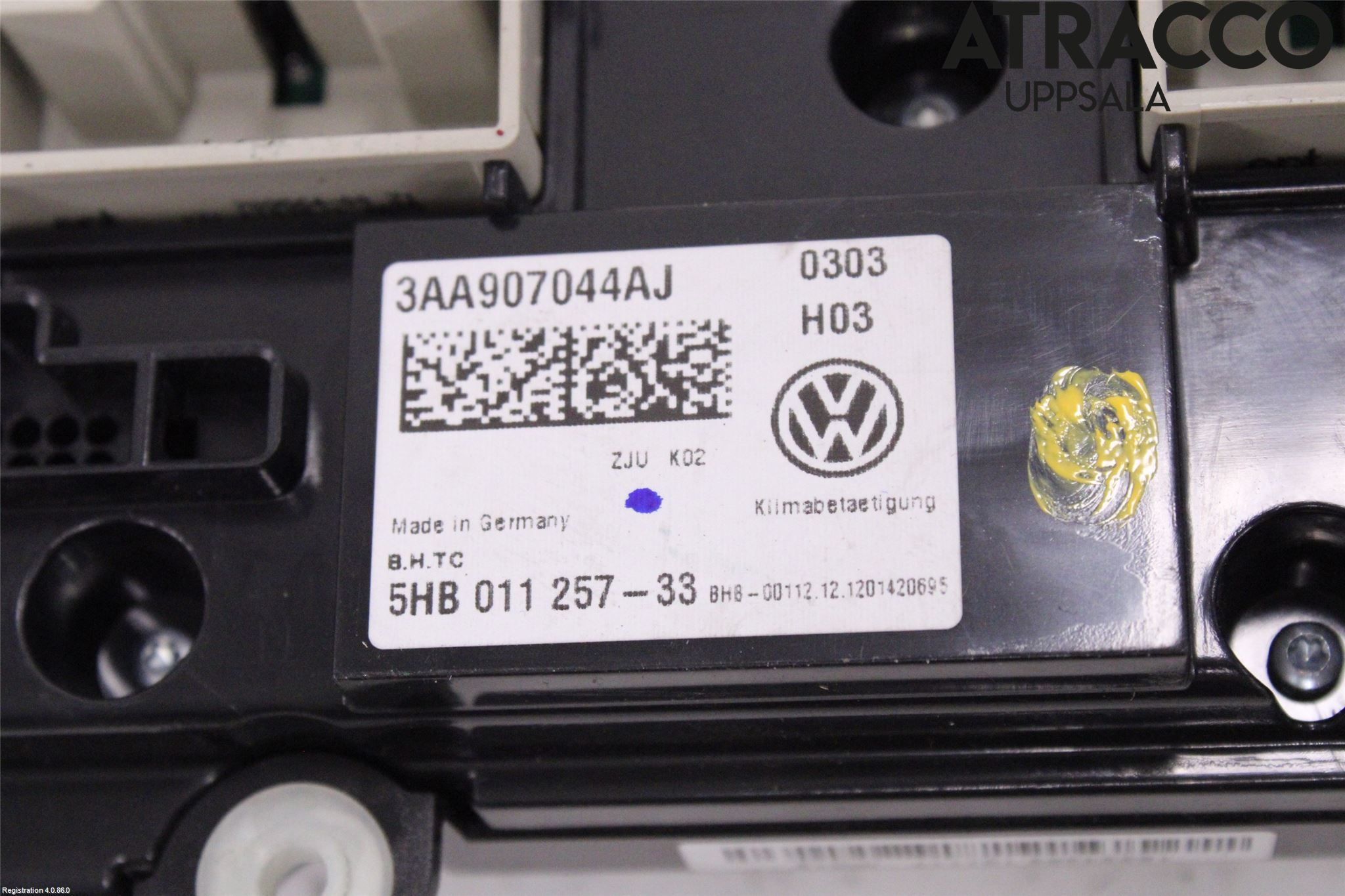 Volkswagen VW PASSAT 11-14 Varme Ac Betjening-Display