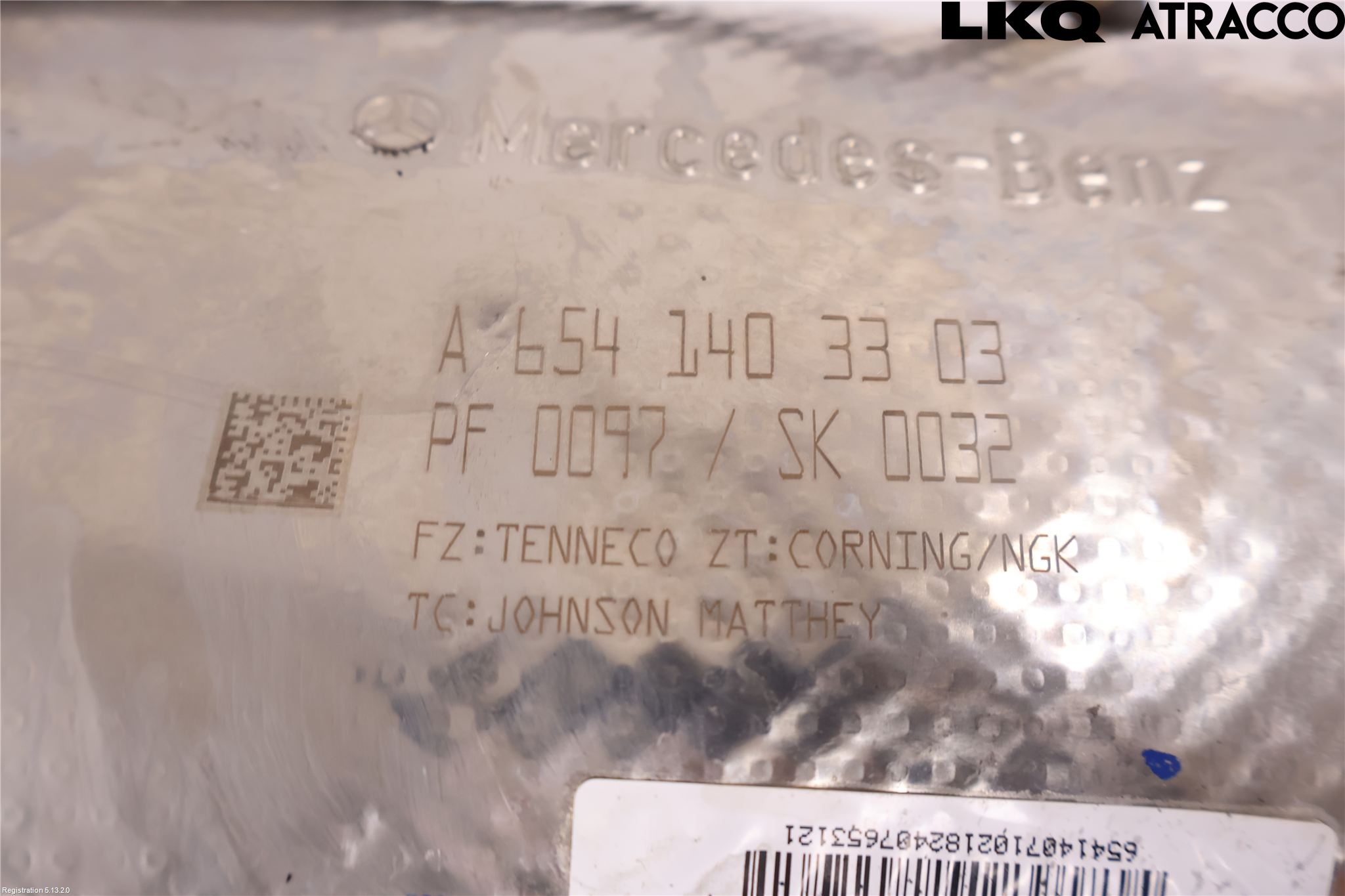 Mercedes-Benz MB E-KLASS (W214) 24- Eksos Partikketfilter