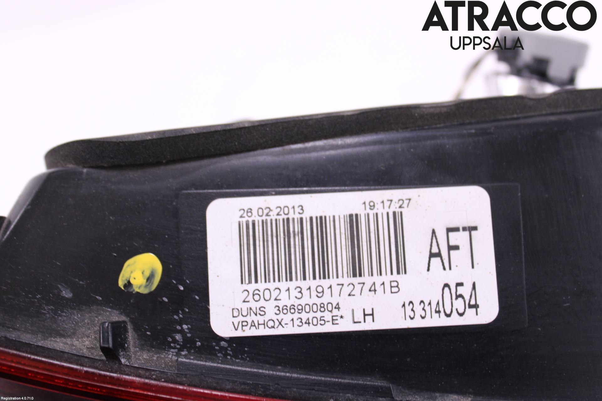 Opel ASTRA J 10-15 Baklykt Venstre  På Luke(Indre