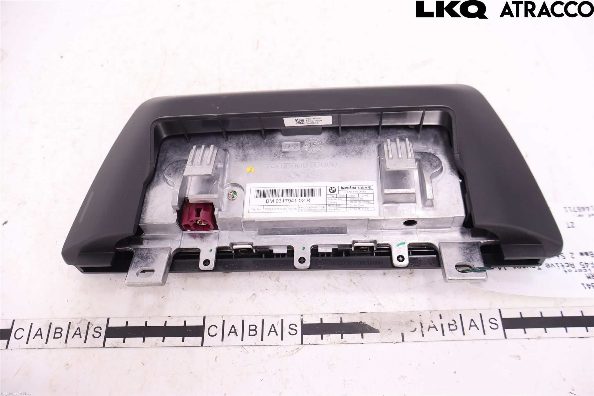BMW 2 F45 Active Tourer 14-21 Instr Skjerm Dvd-Gps-Ac-Tlf
