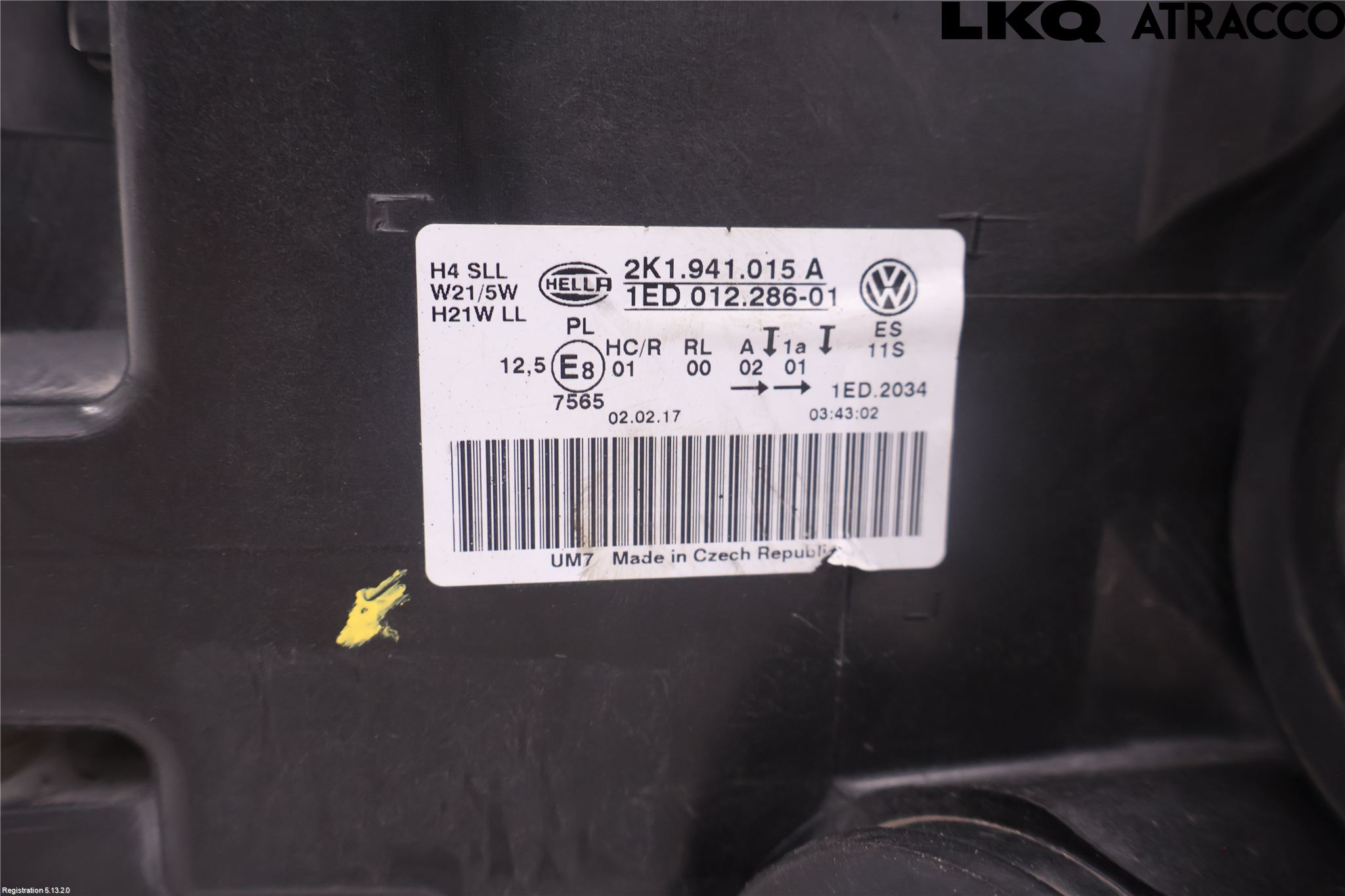 Volkswagen VW CADDY 16-20 Frontlykt Venstre