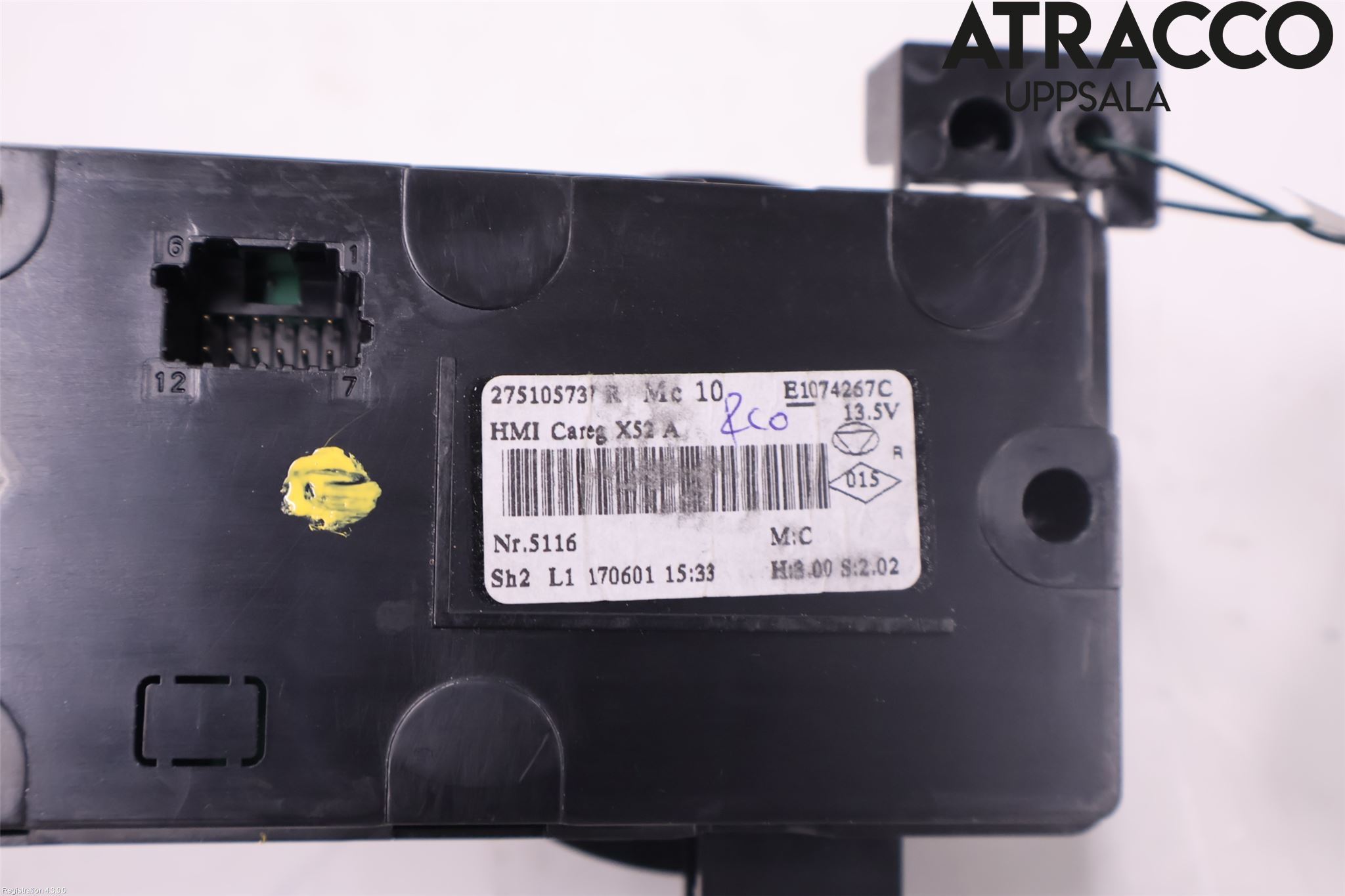 Opel VIVARO 15-19 Varme Ac Betjening-Display