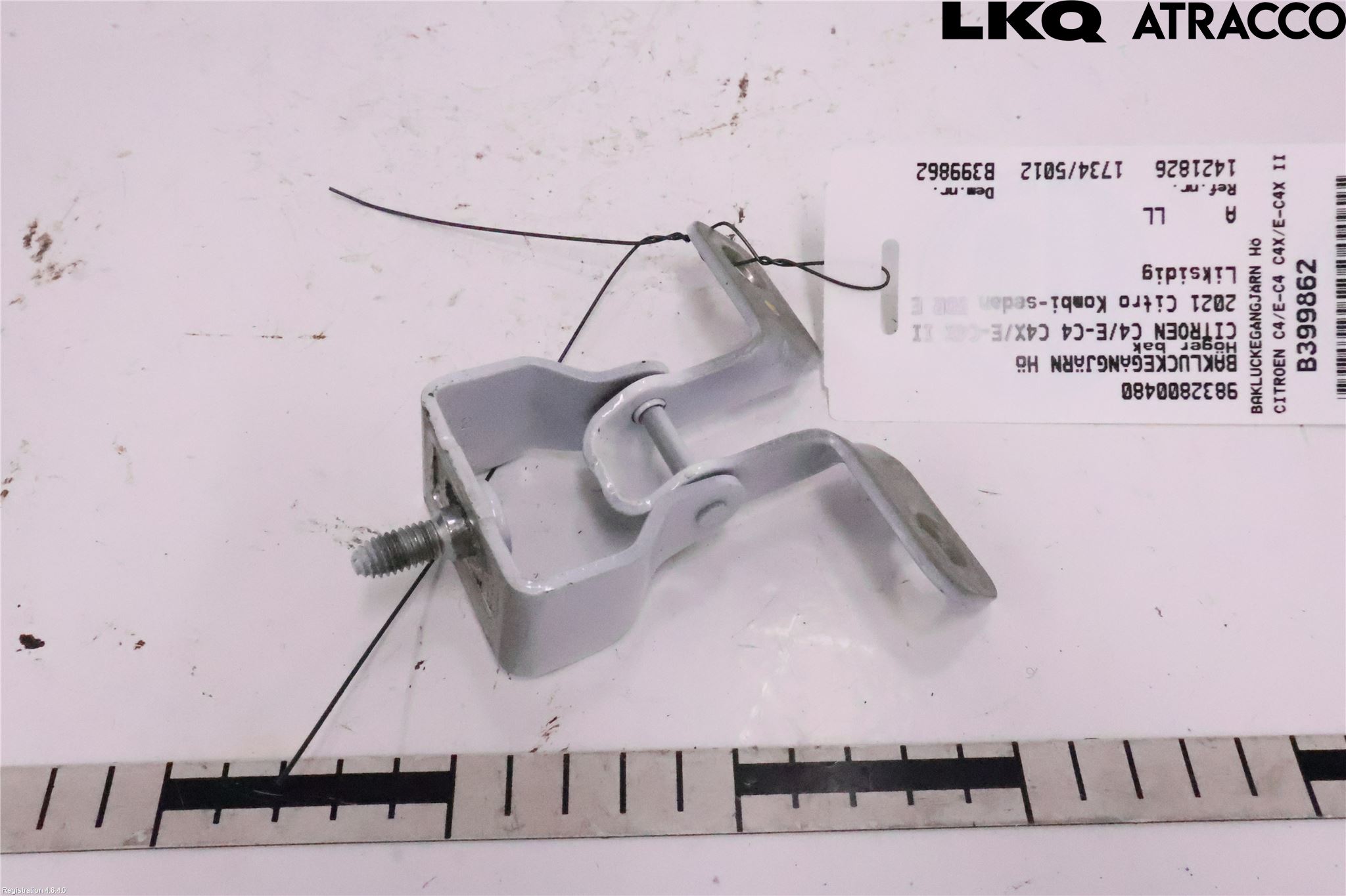 Citroen C4/E-C4 C4X/E-C4X III 21- Bakluke Hengsel Høyre