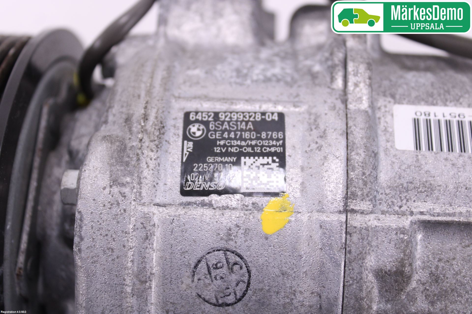 BMW 3 GT F34 13-19 Varme Ac Kompressor