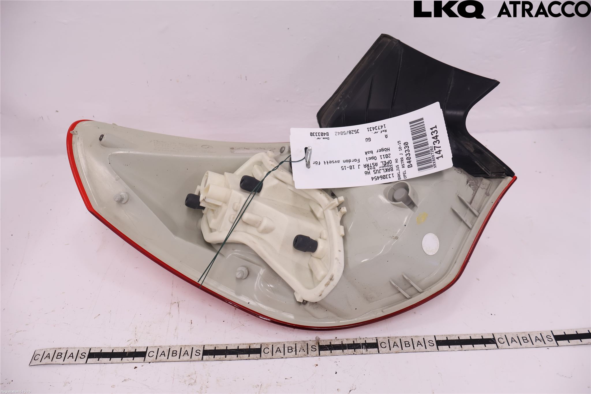 Opel ASTRA J 10-15 Baklykt Høyre