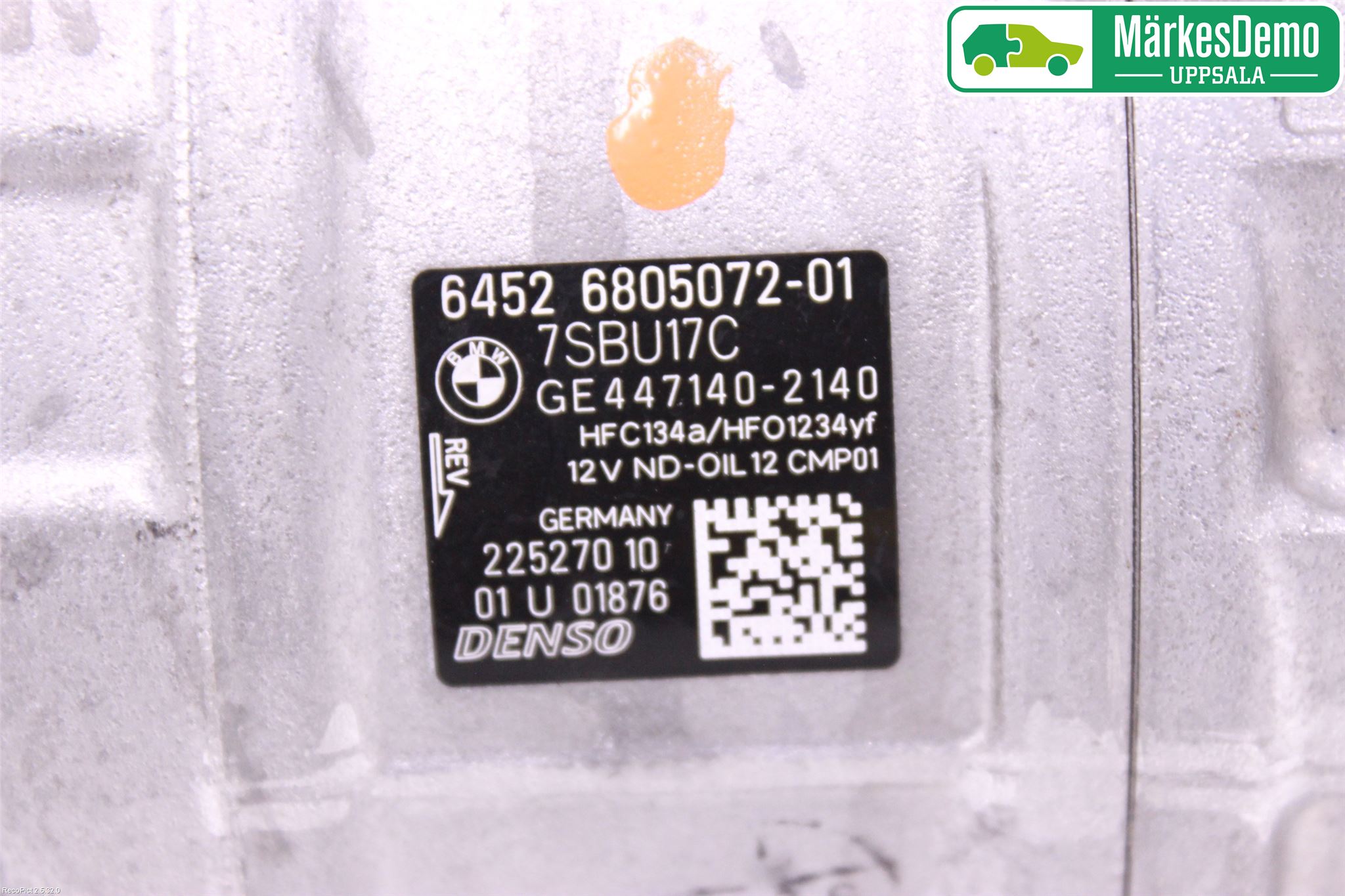 BMW 2 F22/F23/F87 Coupé/Cab 13-21 Varme Ac Kompressor