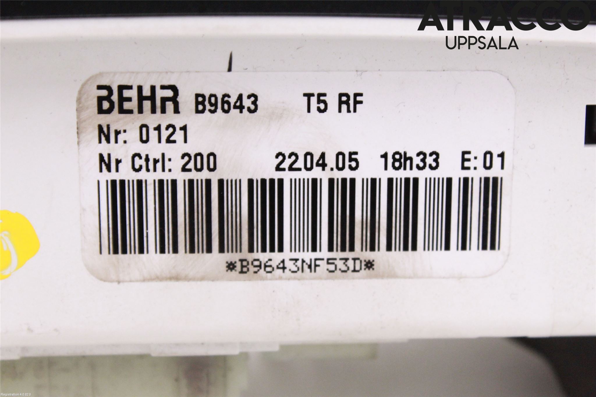 Peugeot 307     01-05 Varme Ac Betjening-Display