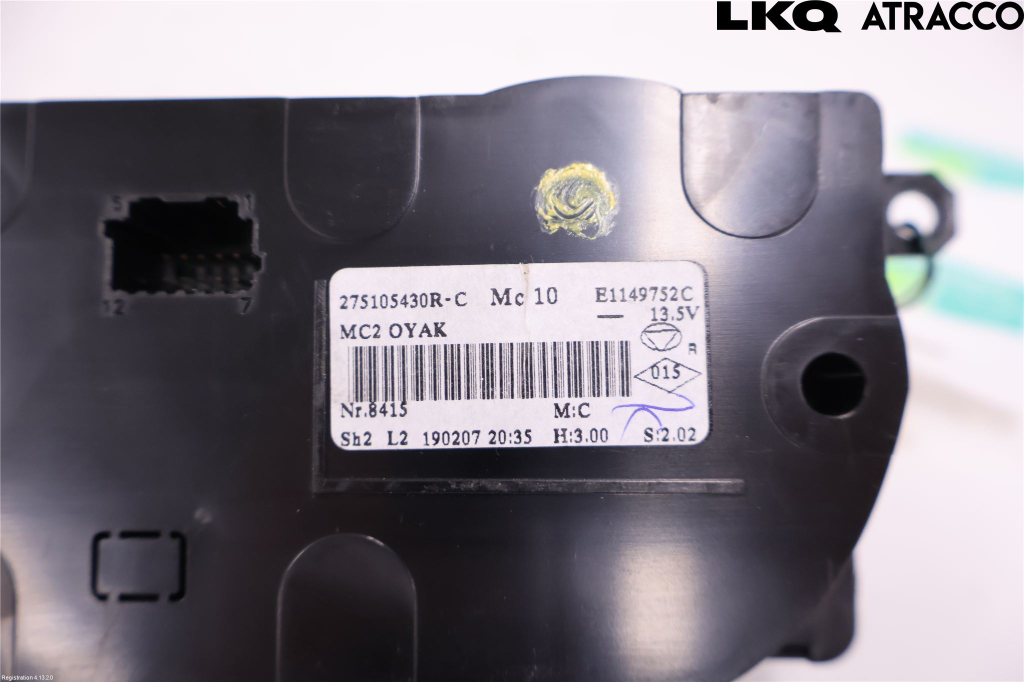 Renault CLIO IV 16-19 Varme Ac Betjening-Display