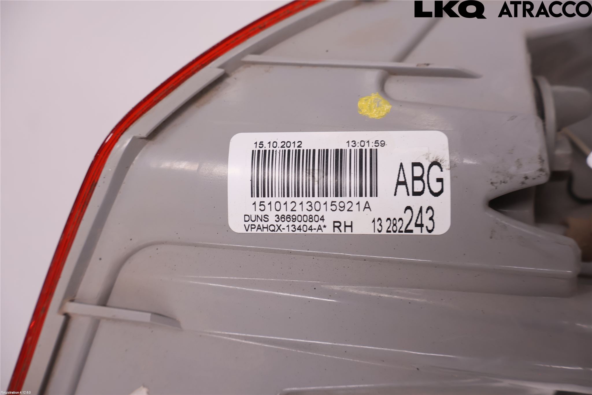 Opel ASTRA J 10-15 Baklykt Høyre