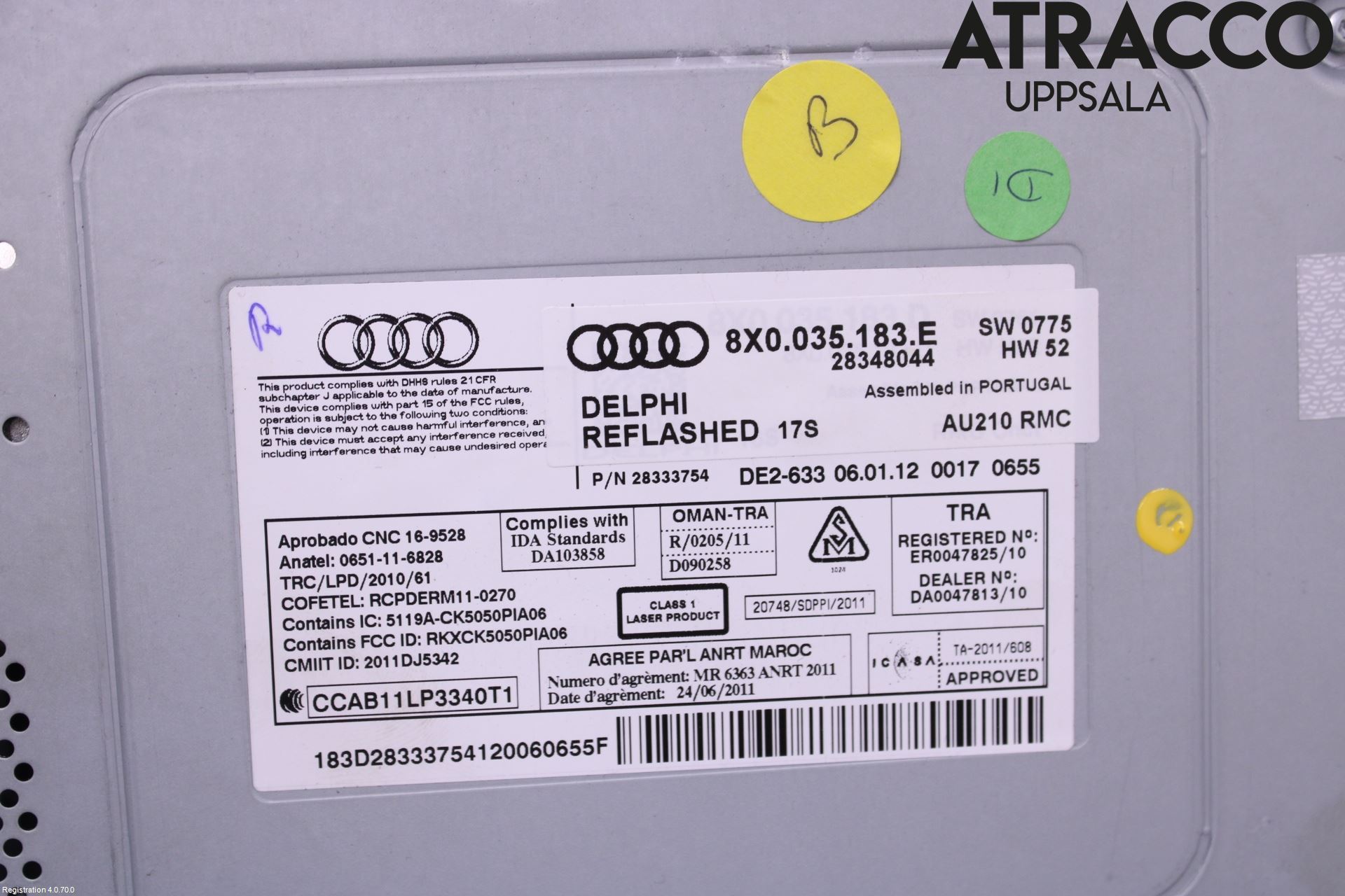 Audi A1/S1 11-18 Stereo Radio Med Cd