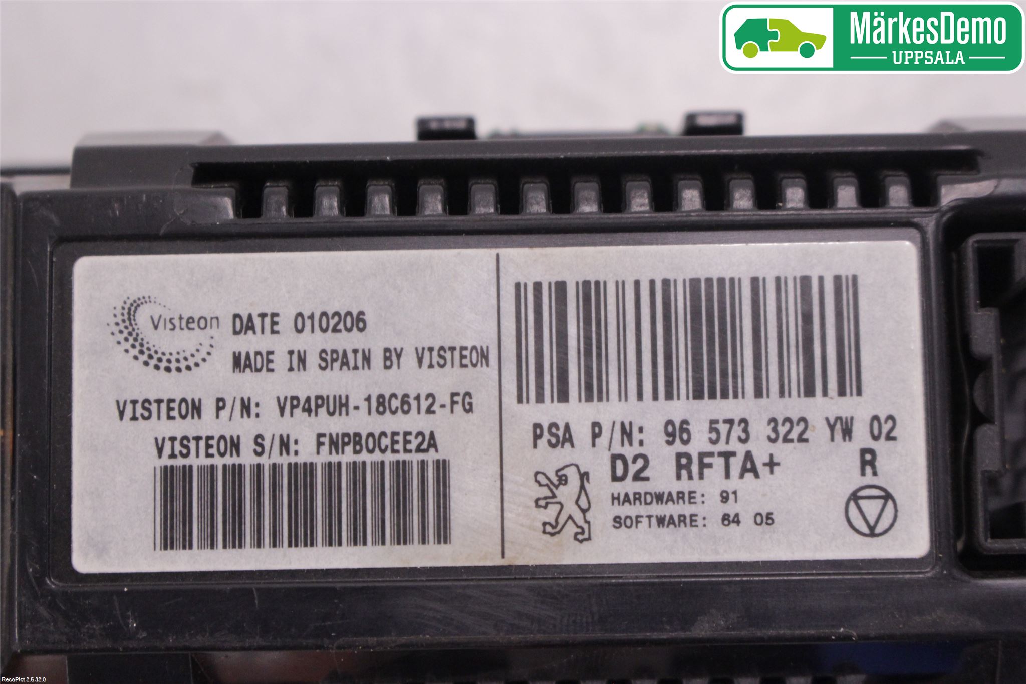 Peugeot 407 Varme Ac Betjening-Display