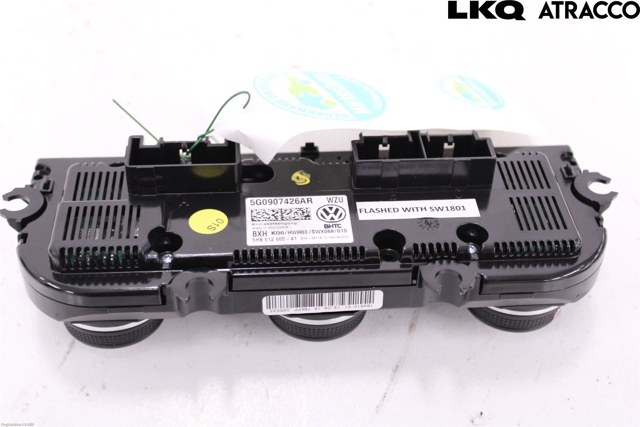 Volkswagen VW GOLF / E-GOLF VII 13-20 Varme Ac Betjening-Display