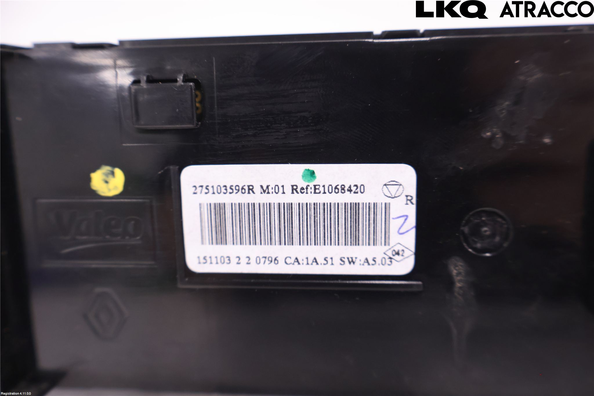 Renault MEGANE III 09-15 Varme Ac Betjening-Display