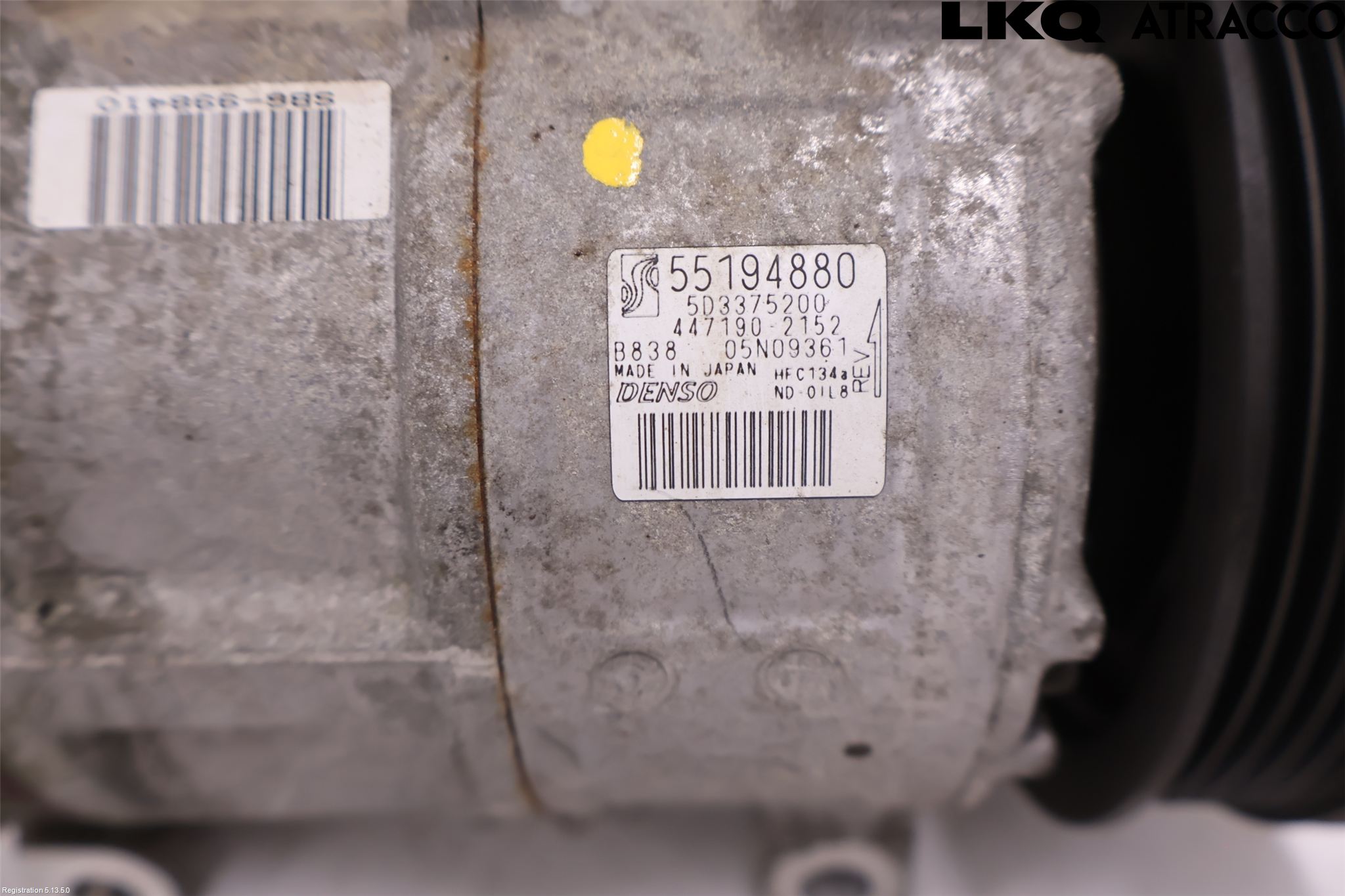 Fiat PUNTO EVO 10-12 Varme Ac Kompressor