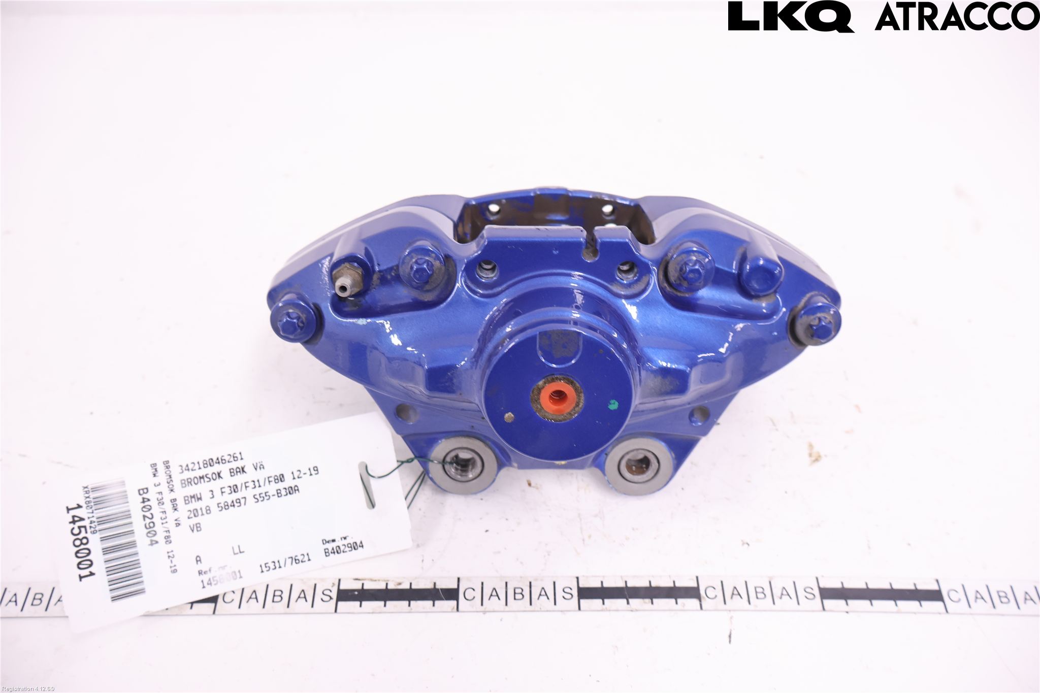 BMW 3 F30/F31/F80 12-19 Bremsecaliper Bak Venstre