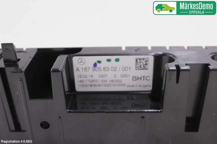Mercedes-Benz MB A-KLASS (W177) 18- Varme Ac Betjening-Display