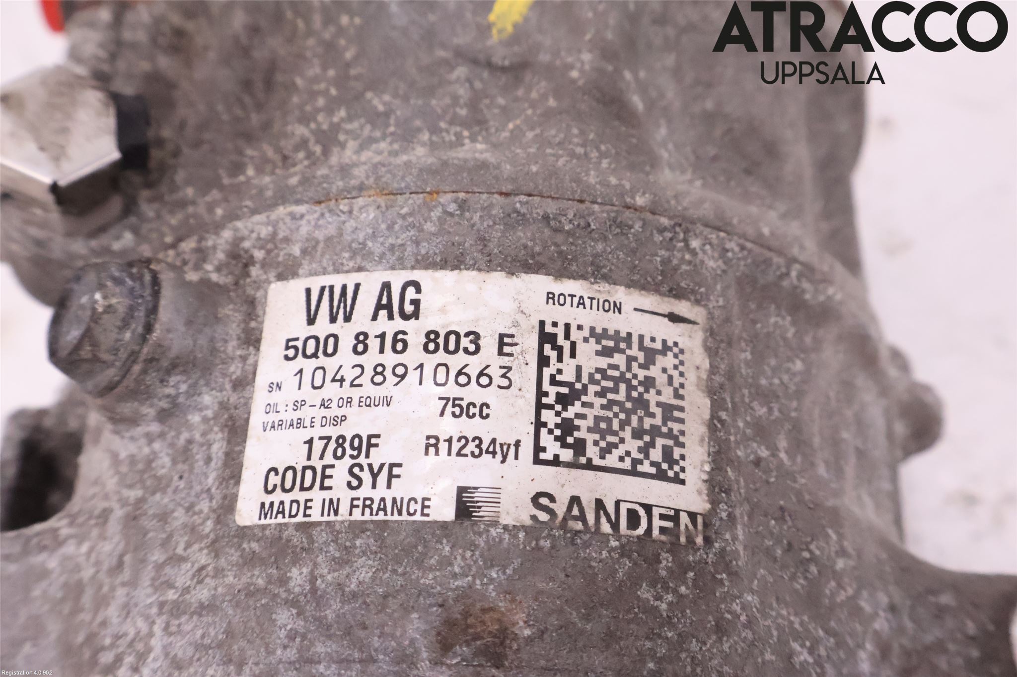 Volkswagen VW POLO 10-17 Varme Ac Kompressor