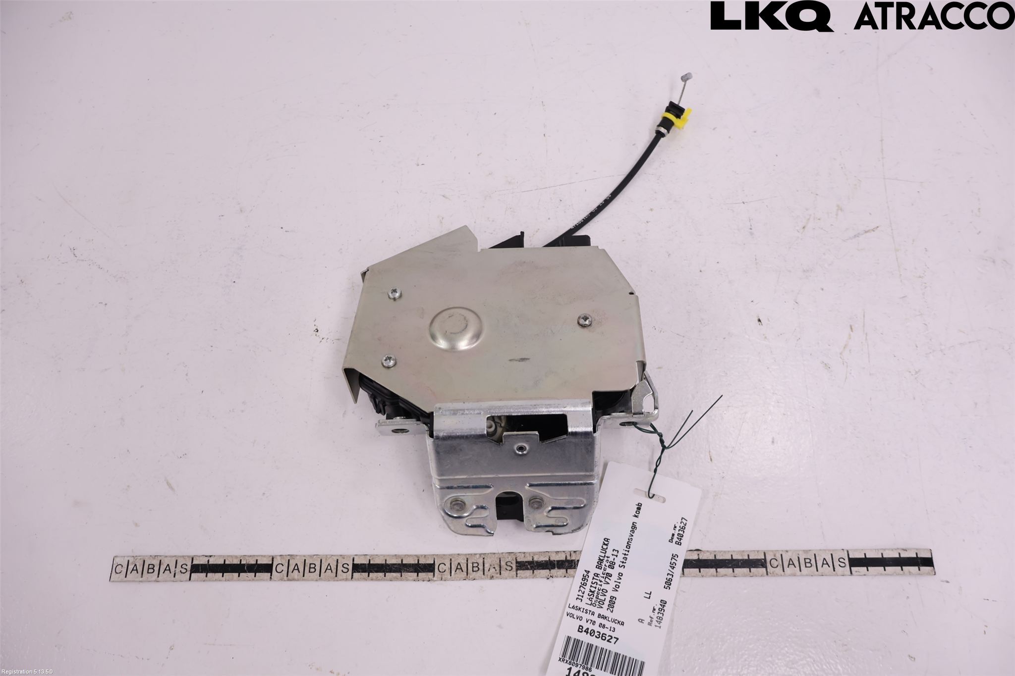 Volvo V70 08-13 Bakluke-Lokk Låsekasse