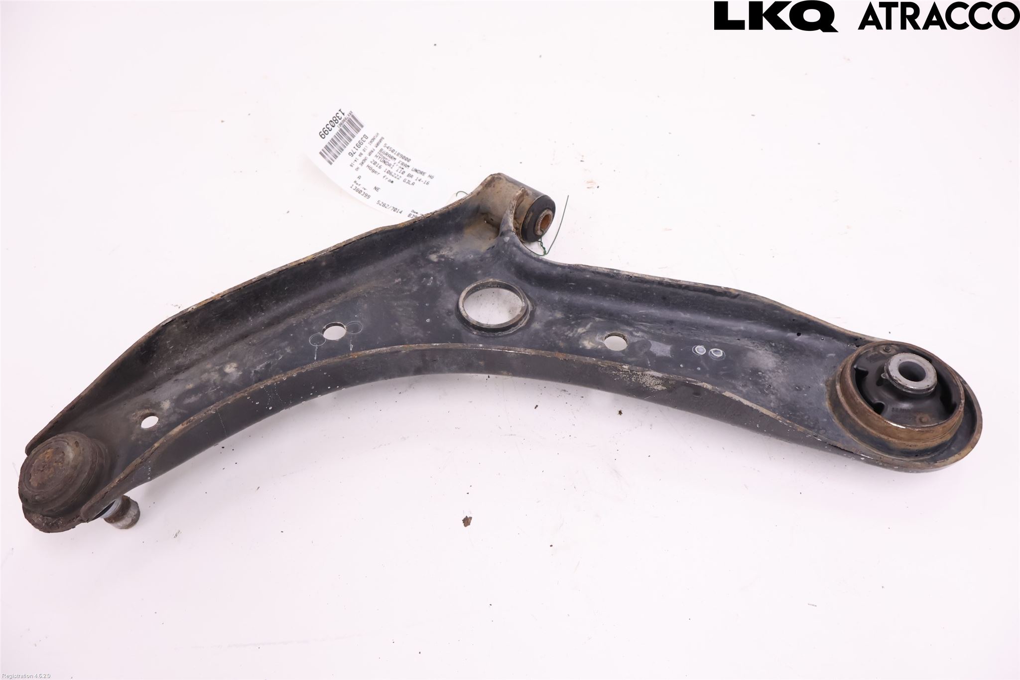 Hyundai i10 BA 14-16 Bærearm Foran Høyre Nedre