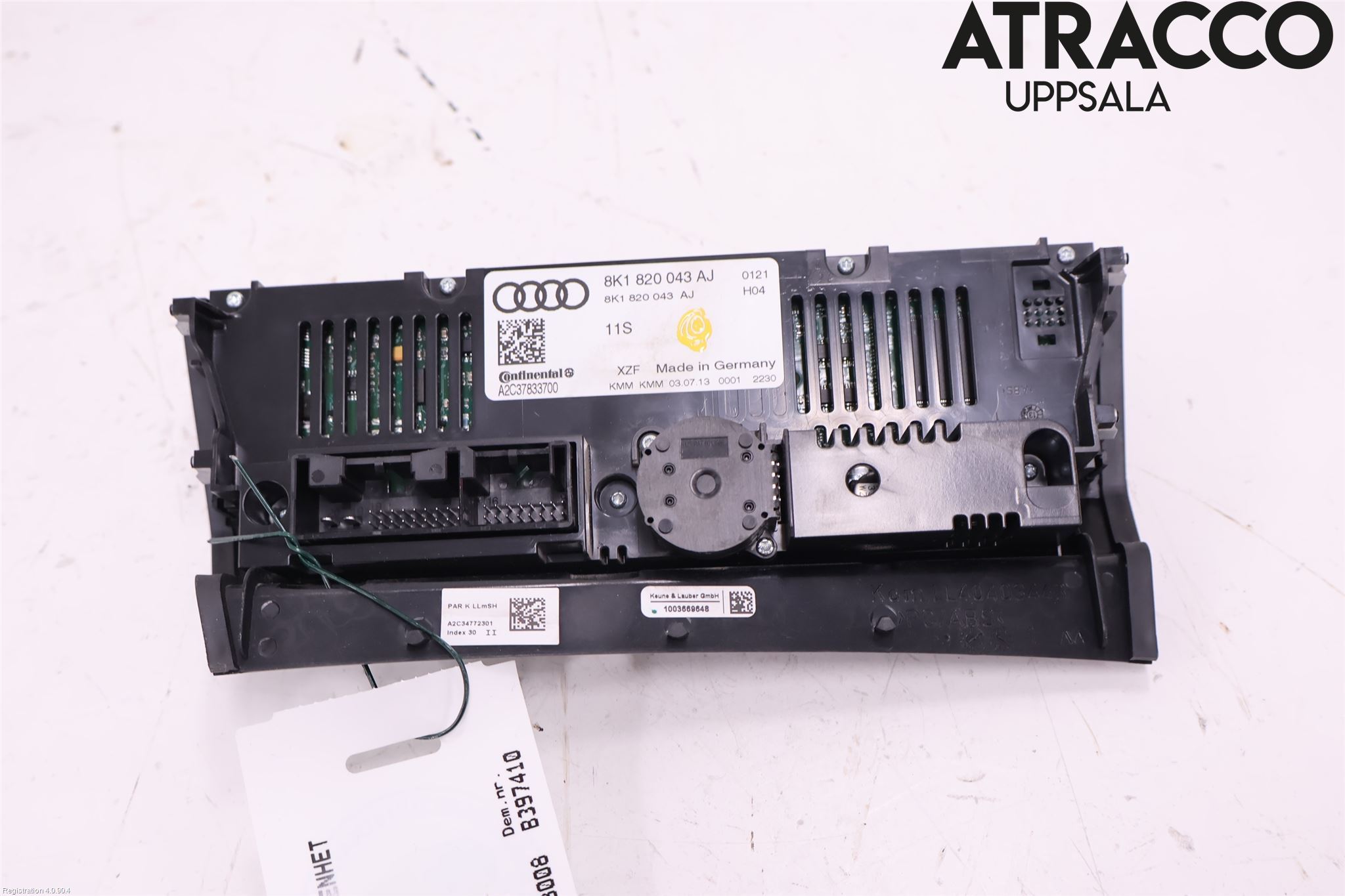 Audi A4 12-15 Varme Ac Betjening-Display