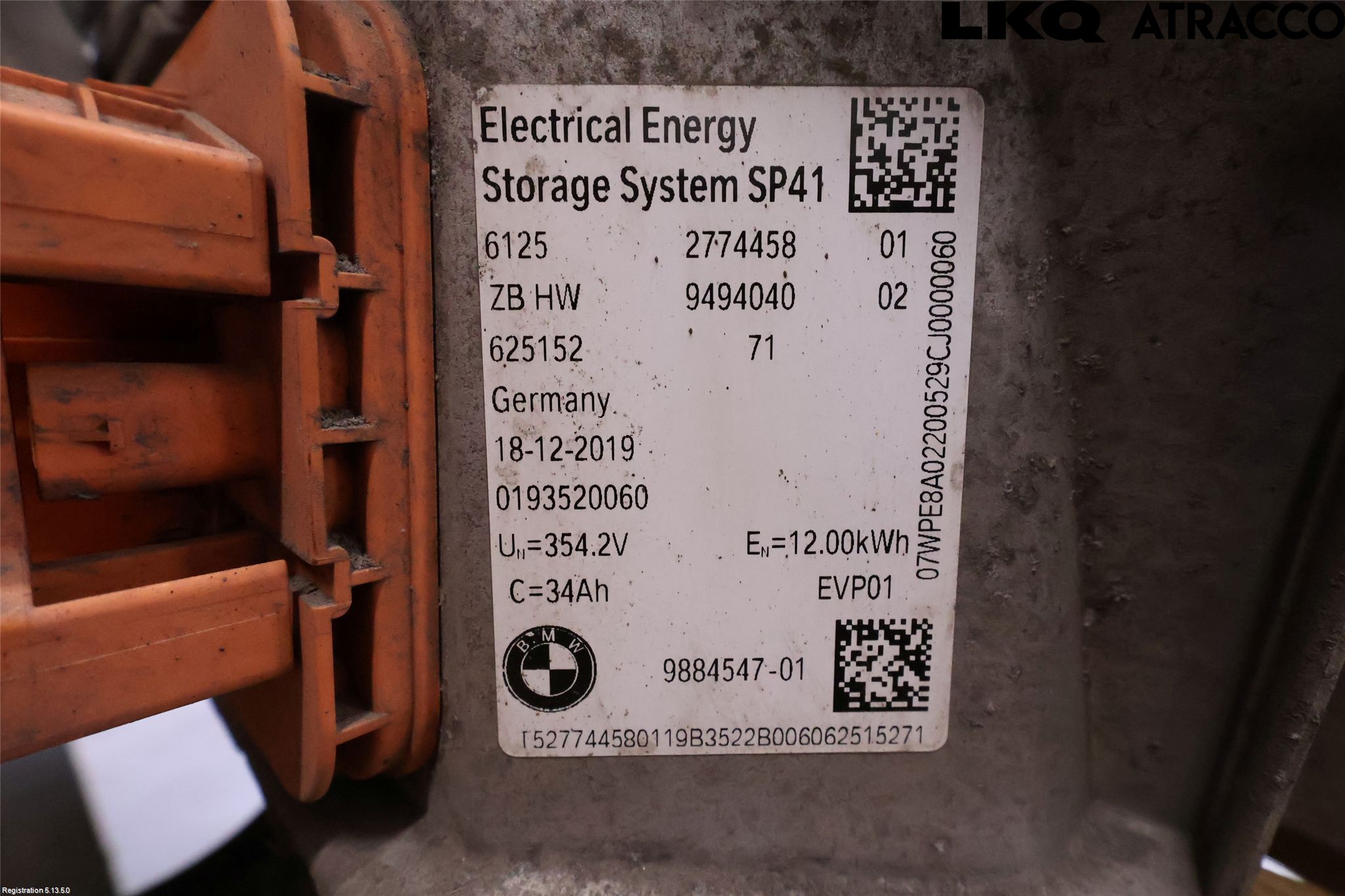 BMW 5 G30/G31/F90 17-23 Hybrid Batteri
