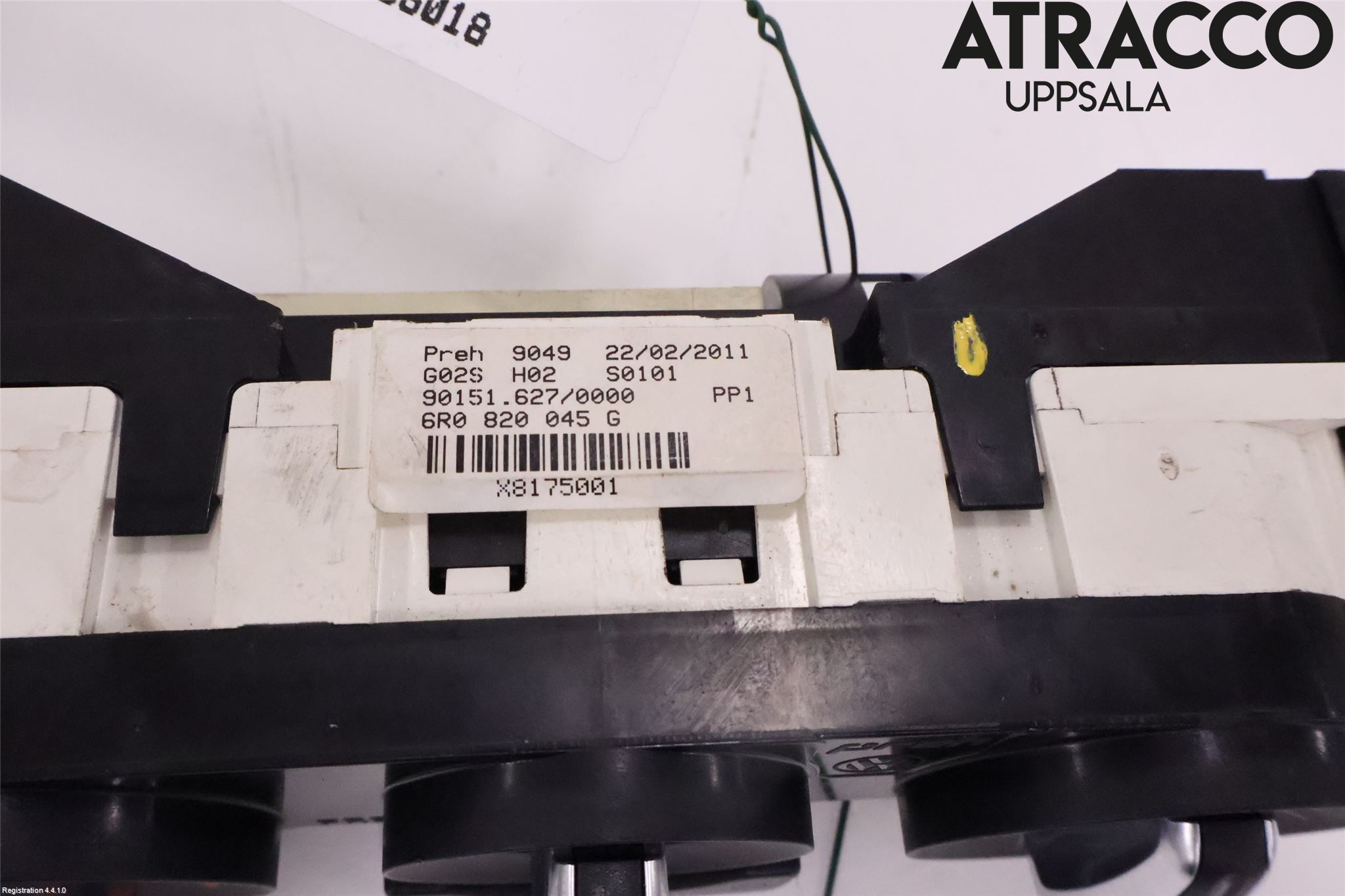 Volkswagen VW POLO 10-17 Varme Ac Betjening-Display