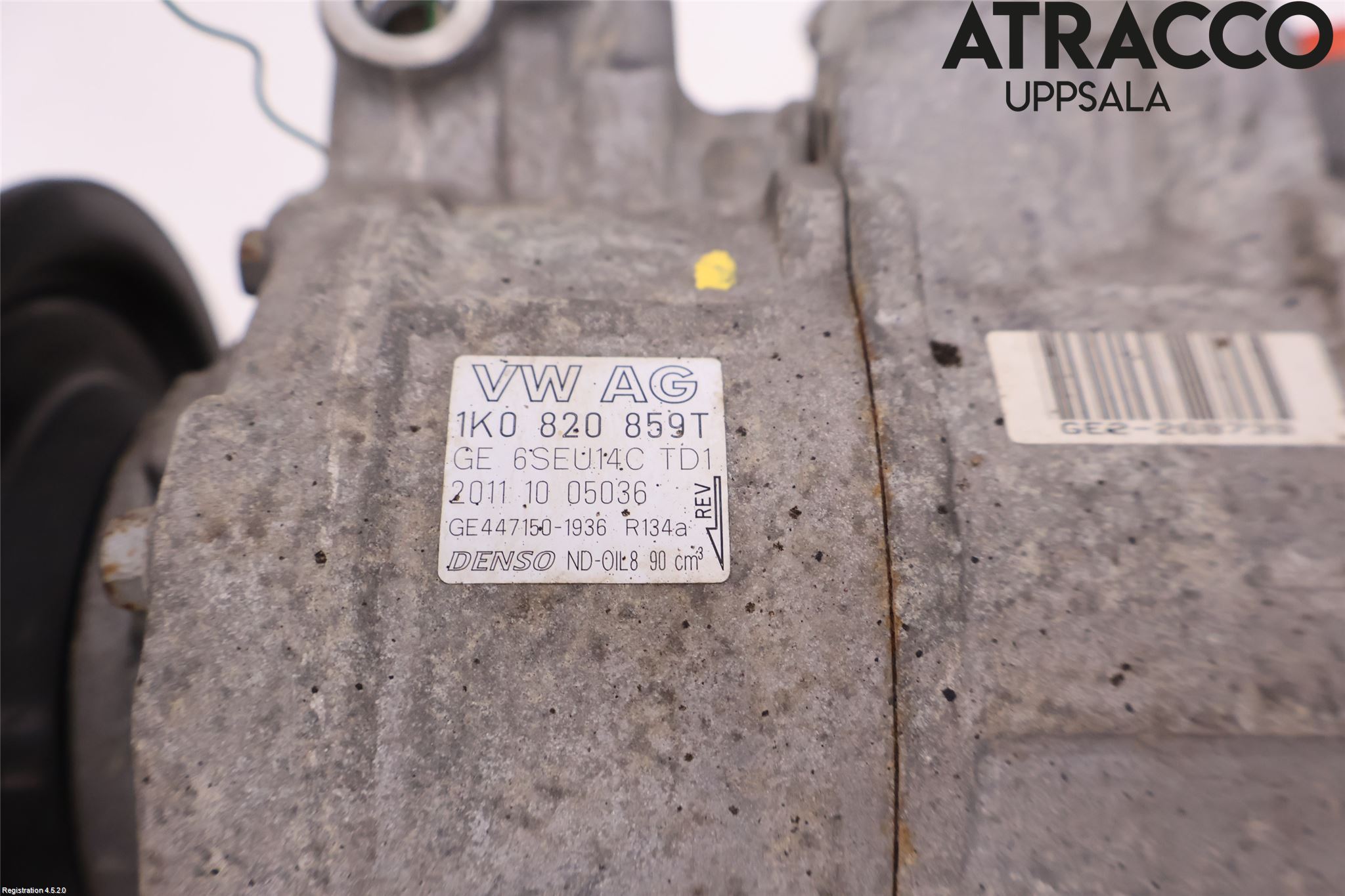 Volkswagen VW PASSAT 11-14 Varme Ac Kompressor