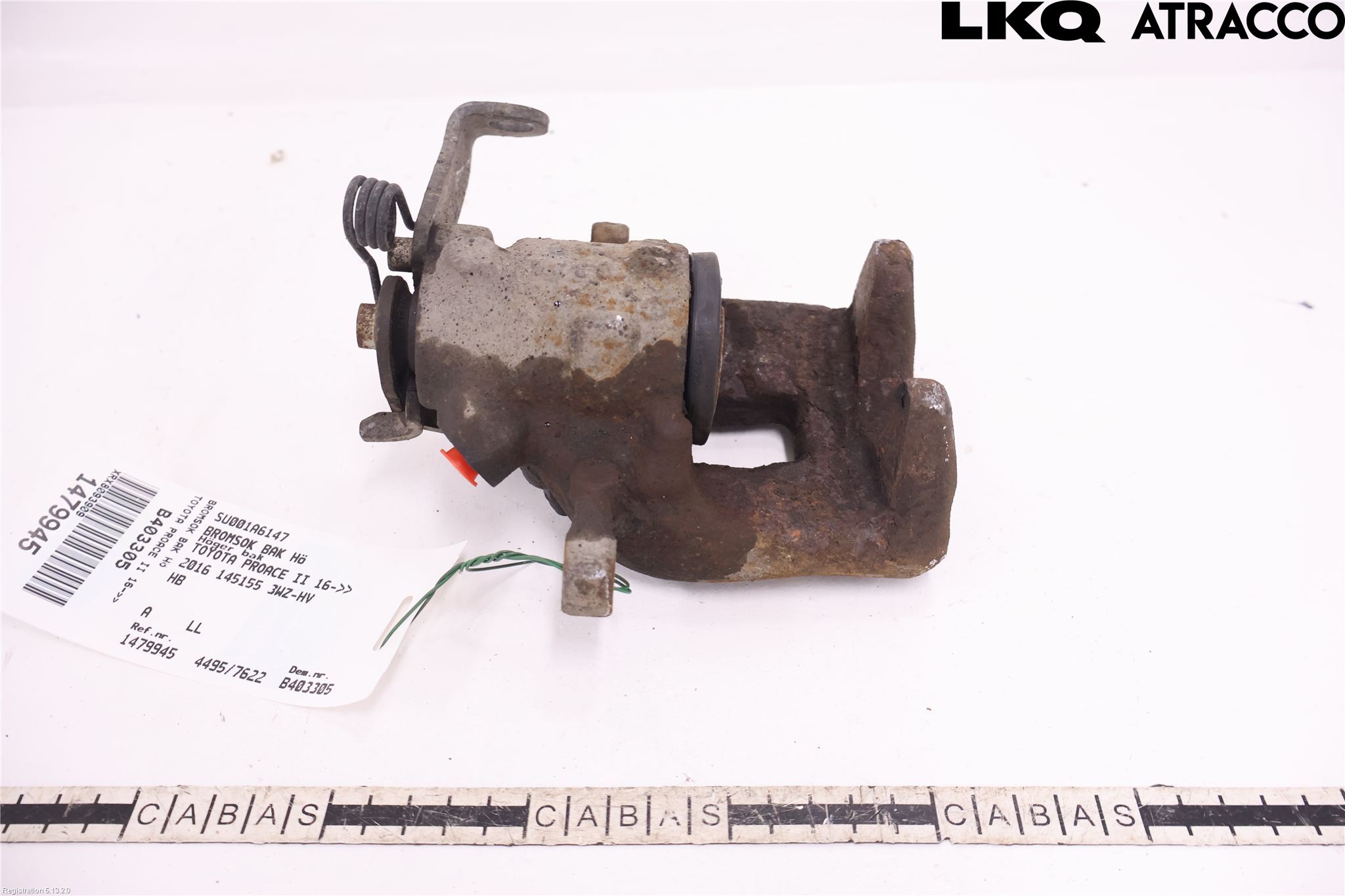 Toyota PROACE II 16- Bremsecaliper Bak Høyre