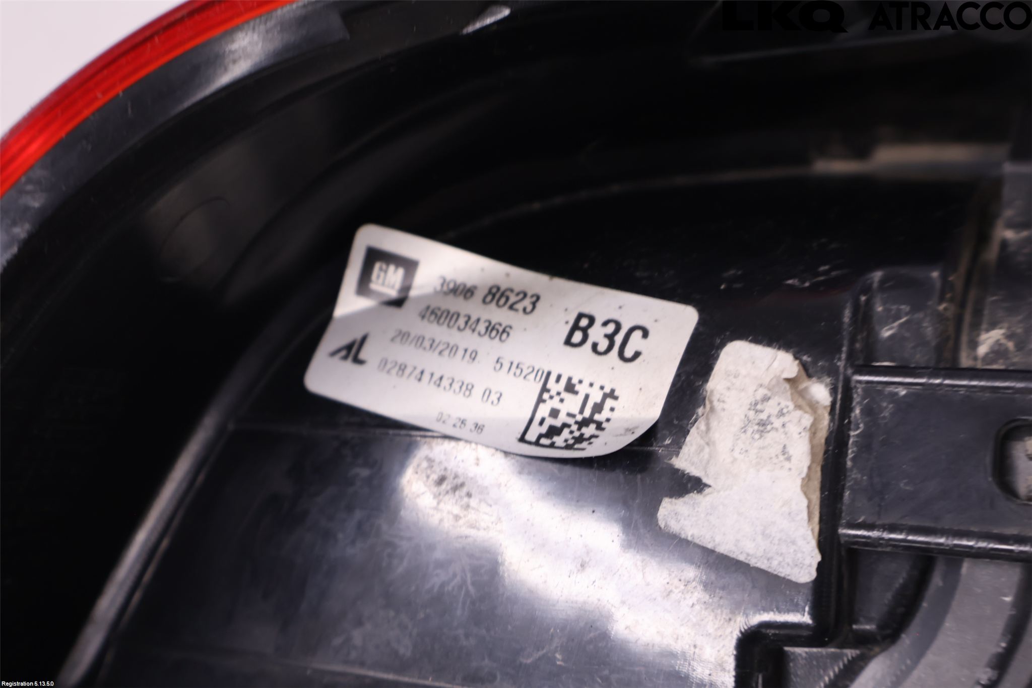Opel CORSA E 15-19 Baklykt Høyre