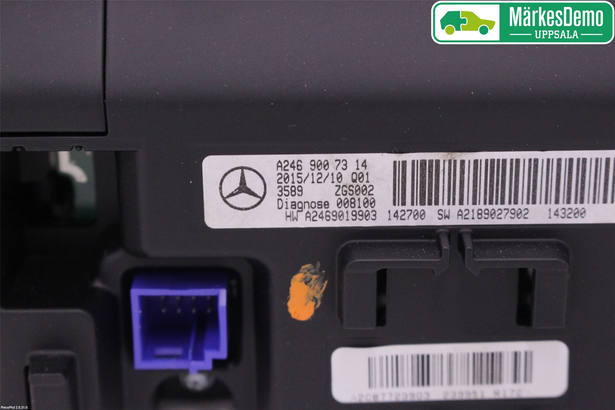 Mercedes-Benz MB CLA-KLASS (C117/X117) 13-19 Instr Skjerm Dvd-Gps-Ac-Tlf