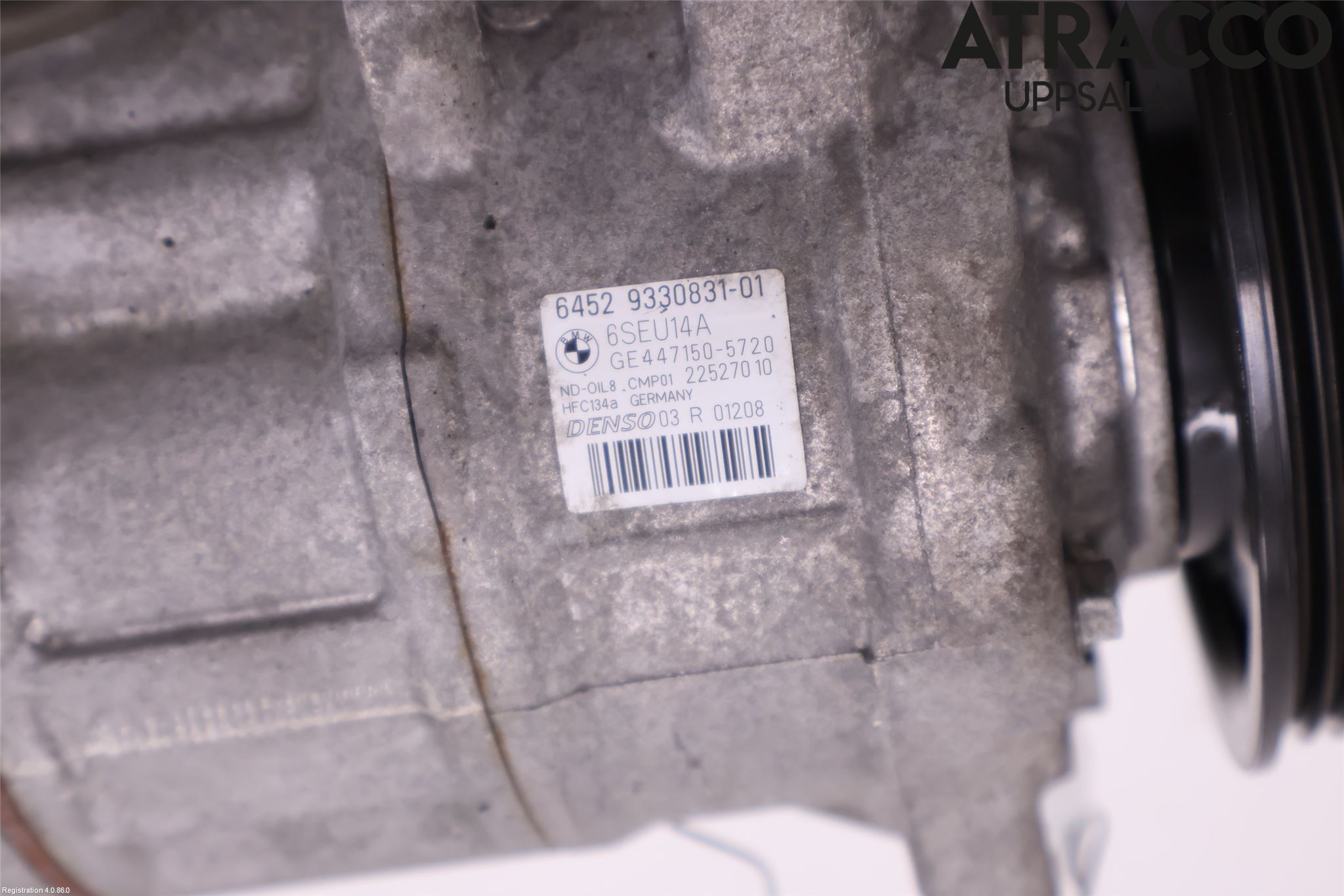 BMW 3 F30/F31/F80 12-19 Varme Ac Kompressor