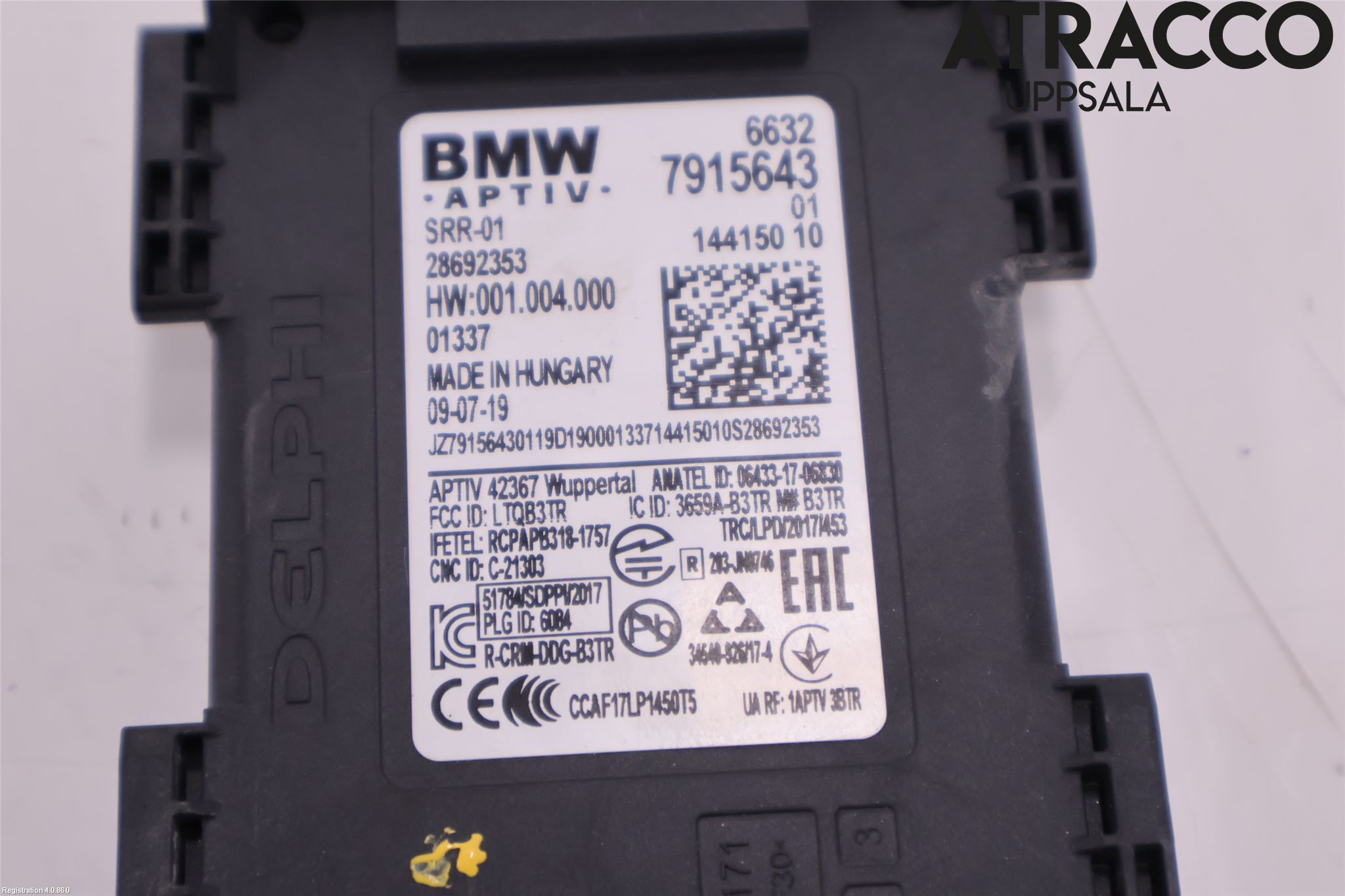 BMW 5 G30/G31/F90 17-23 Sensor Kollisjonsbeskyttelse